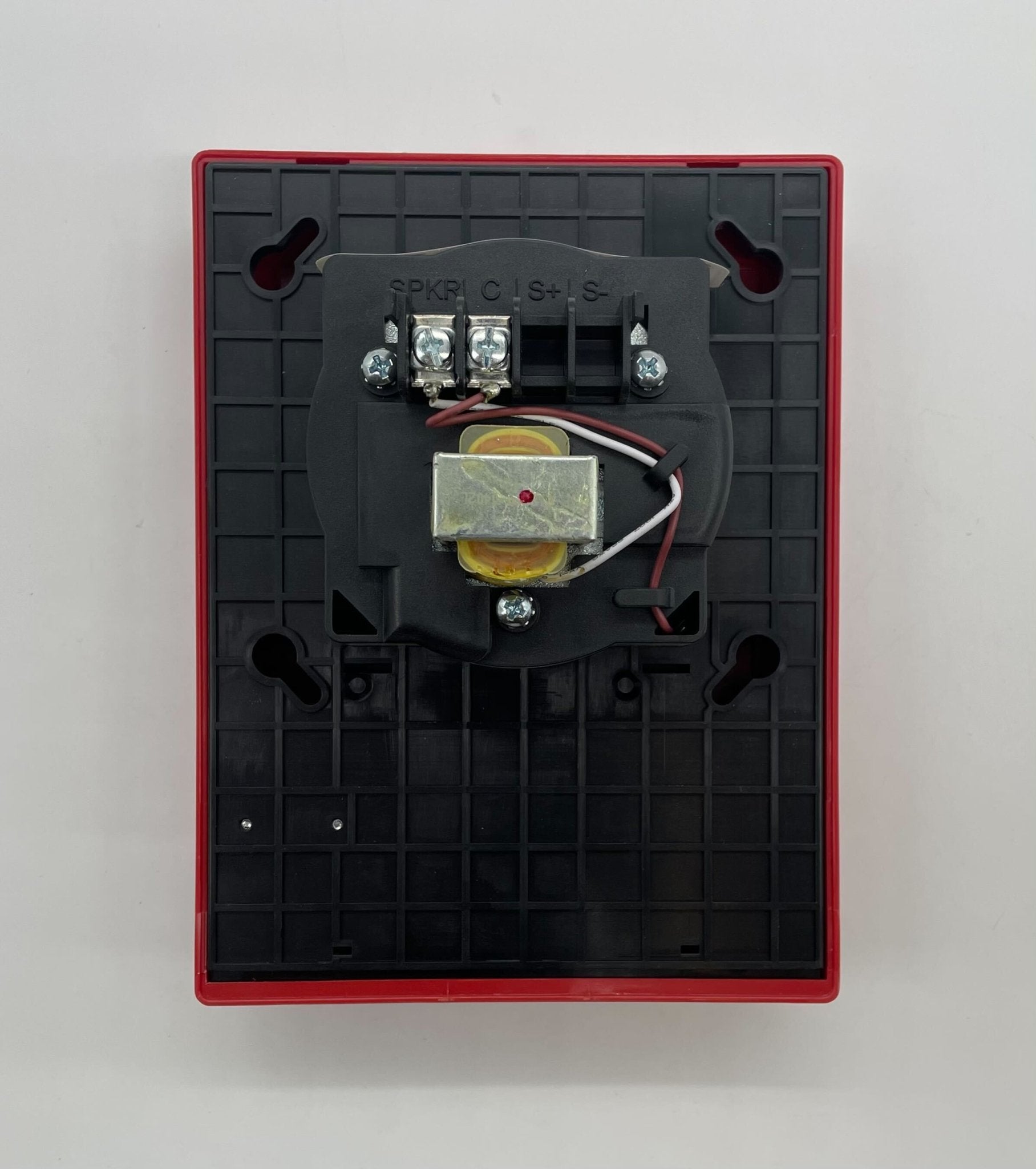 Edwards G4RF-S2 speaker mounted on a wall, showcasing its rugged design and professional audio capabilities.