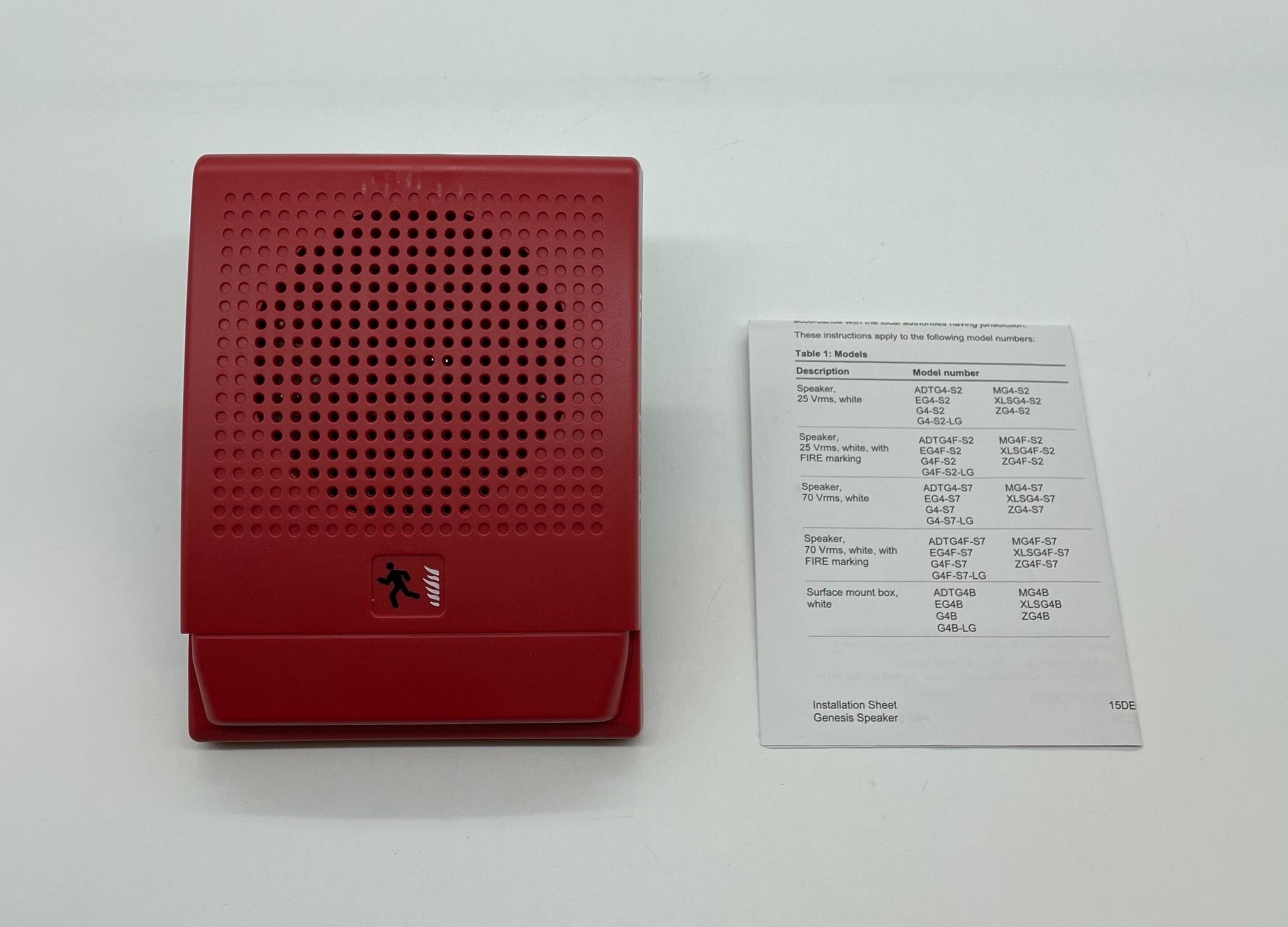 Edwards G4RF-S7 speaker mounted on ceiling with black grille and white enclosure, designed for professional sound reinforcement.
