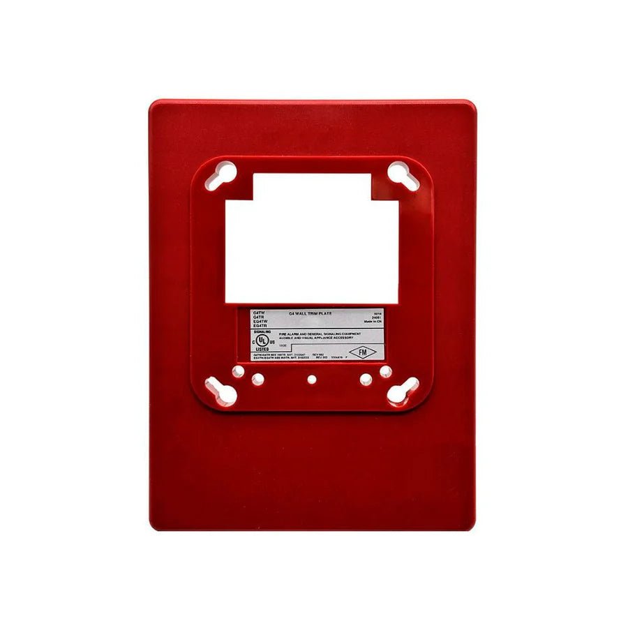 Edwards G4TR fire alarm with Jem Systems Canada branding, featuring a compact, white smoke detector with alarm indicator light.