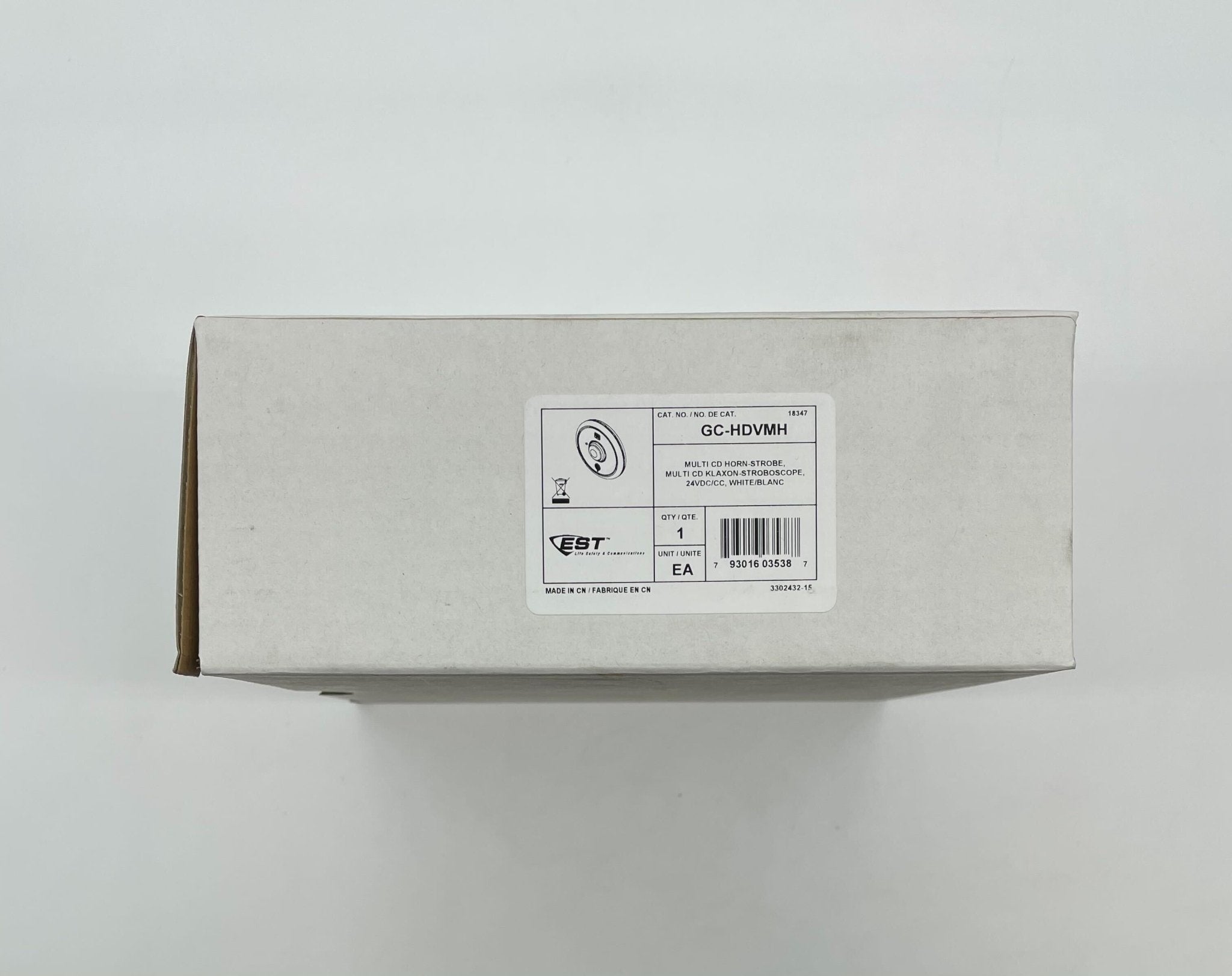Edwards GC-HDVMH horn strobe alarm device with horn and flashing light for emergency alert systems.