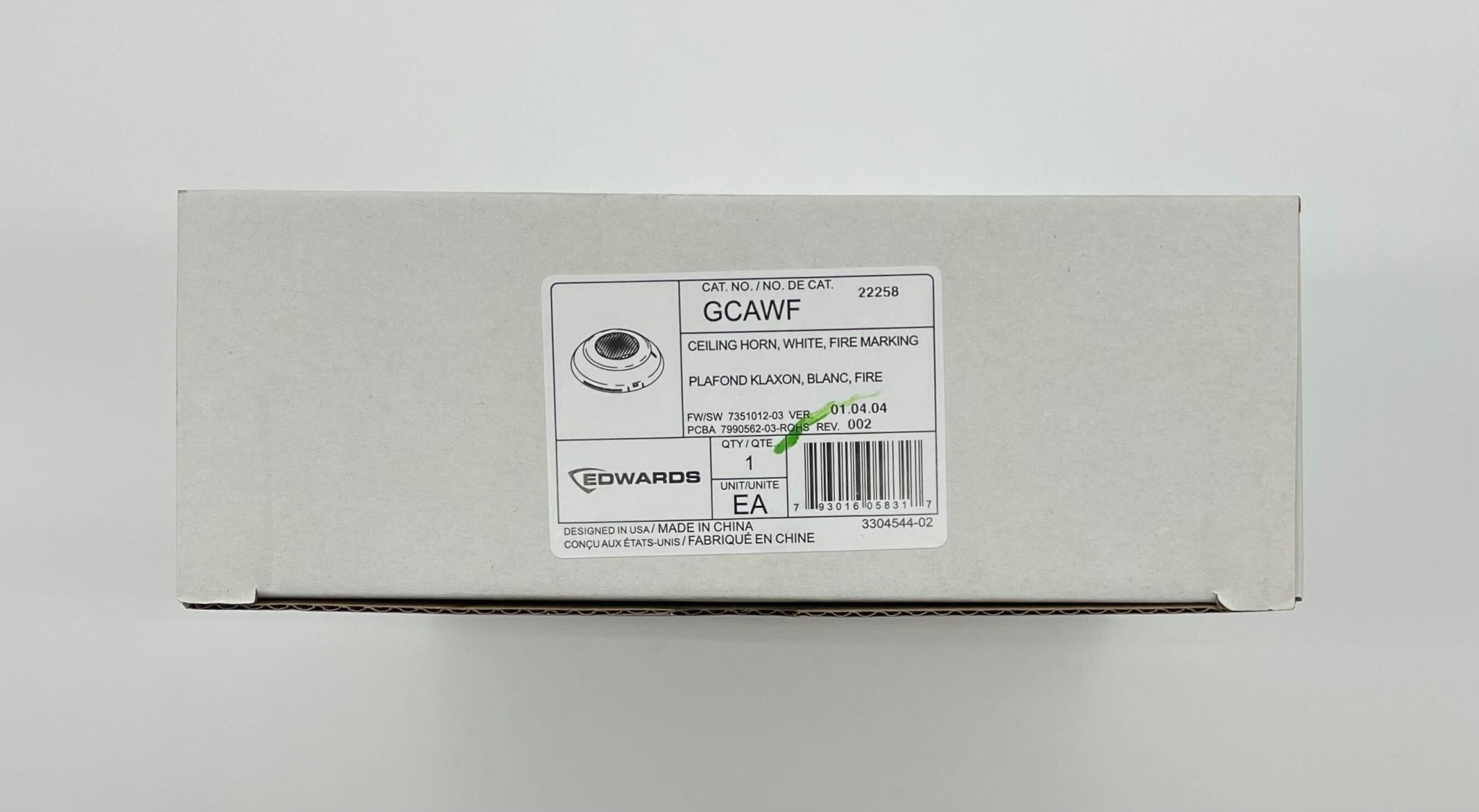 Edwards GCAWF Jem Systems Canada fire alarm control panel with display and control buttons