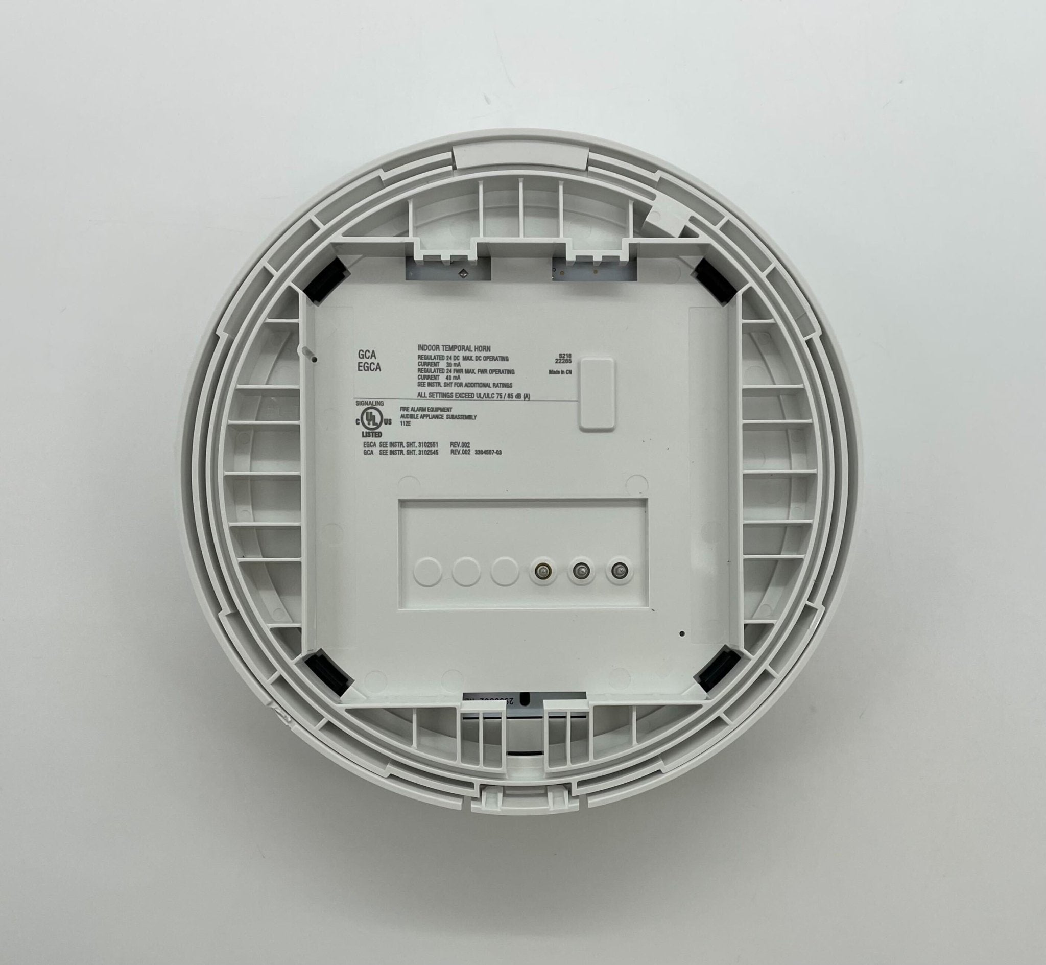 Edwards GCAWF Jem Systems Canada fire alarm control panel with digital display and control buttons.