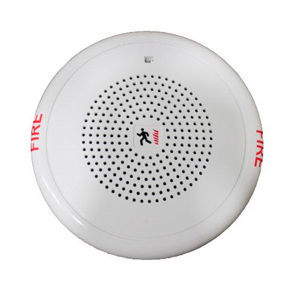 Edwards GCHFWA-S7 speaker designed for professional audio, featuring a sleek black finish and mounted on a wall bracket.