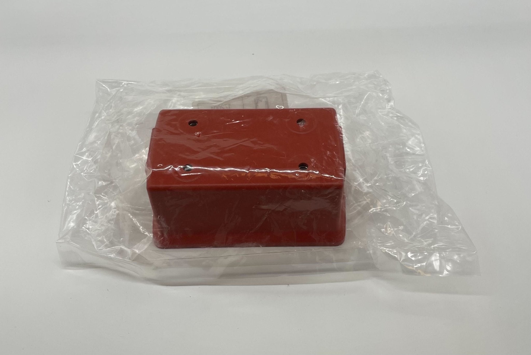Edwards GL1RN-BB1G backbox for fire alarm systems with a rugged metal enclosure and mounting brackets.