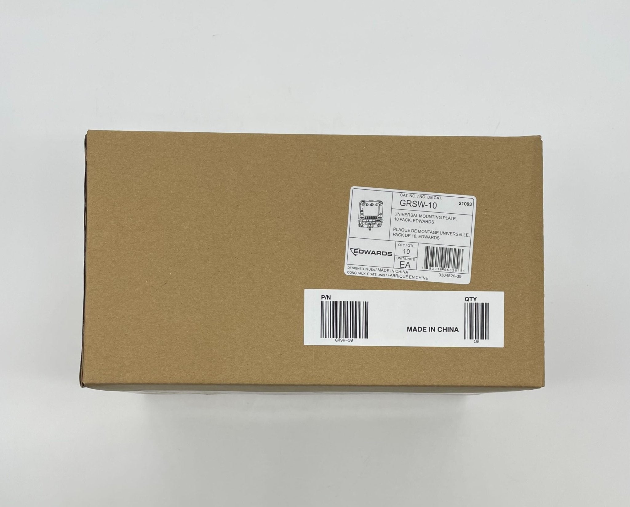 Edwards GRSW-10 fire alarm with red smoke detector and wiring, designed for safety and fire detection in buildings