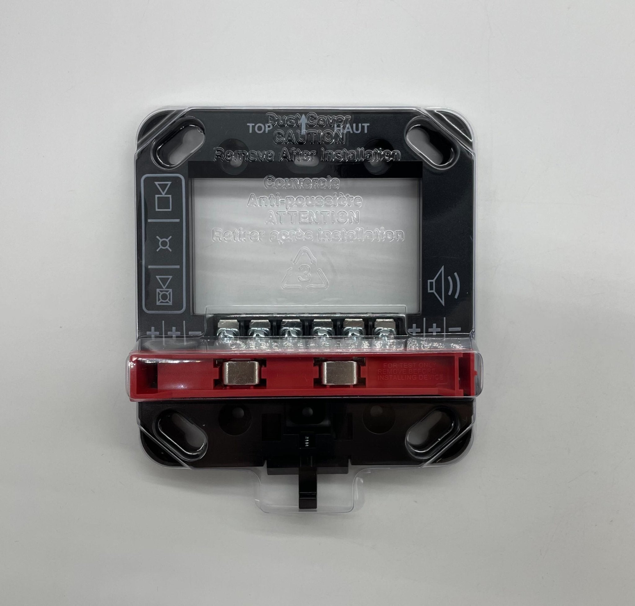 Edwards GRSW-10 fire alarm device with warning indicator and mounting bracket, designed for safety and emergency alert systems.