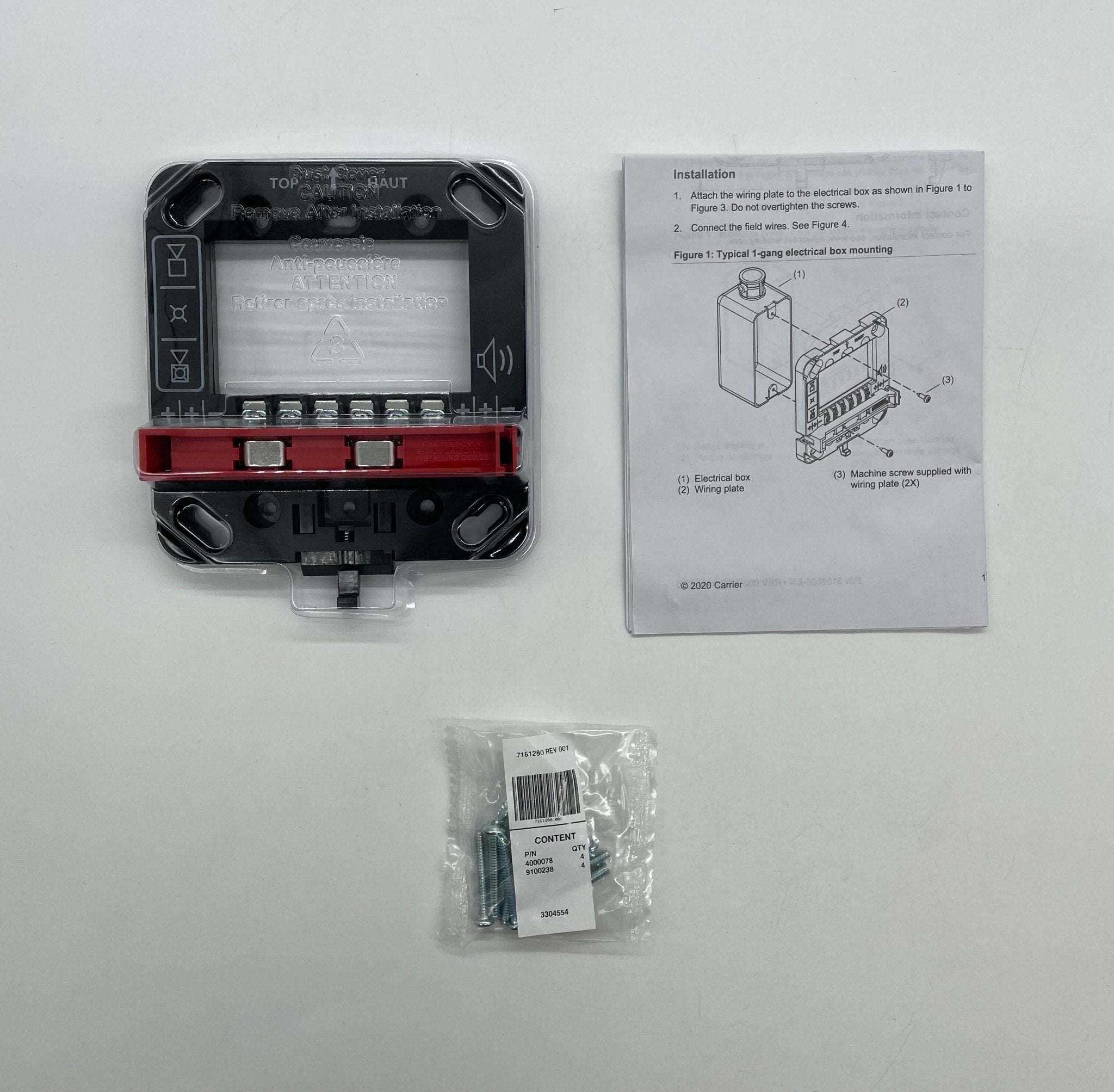 Edwards GRSW-10 fire alarm with warning light and test switch, mounted on wall for safety detection and alert.