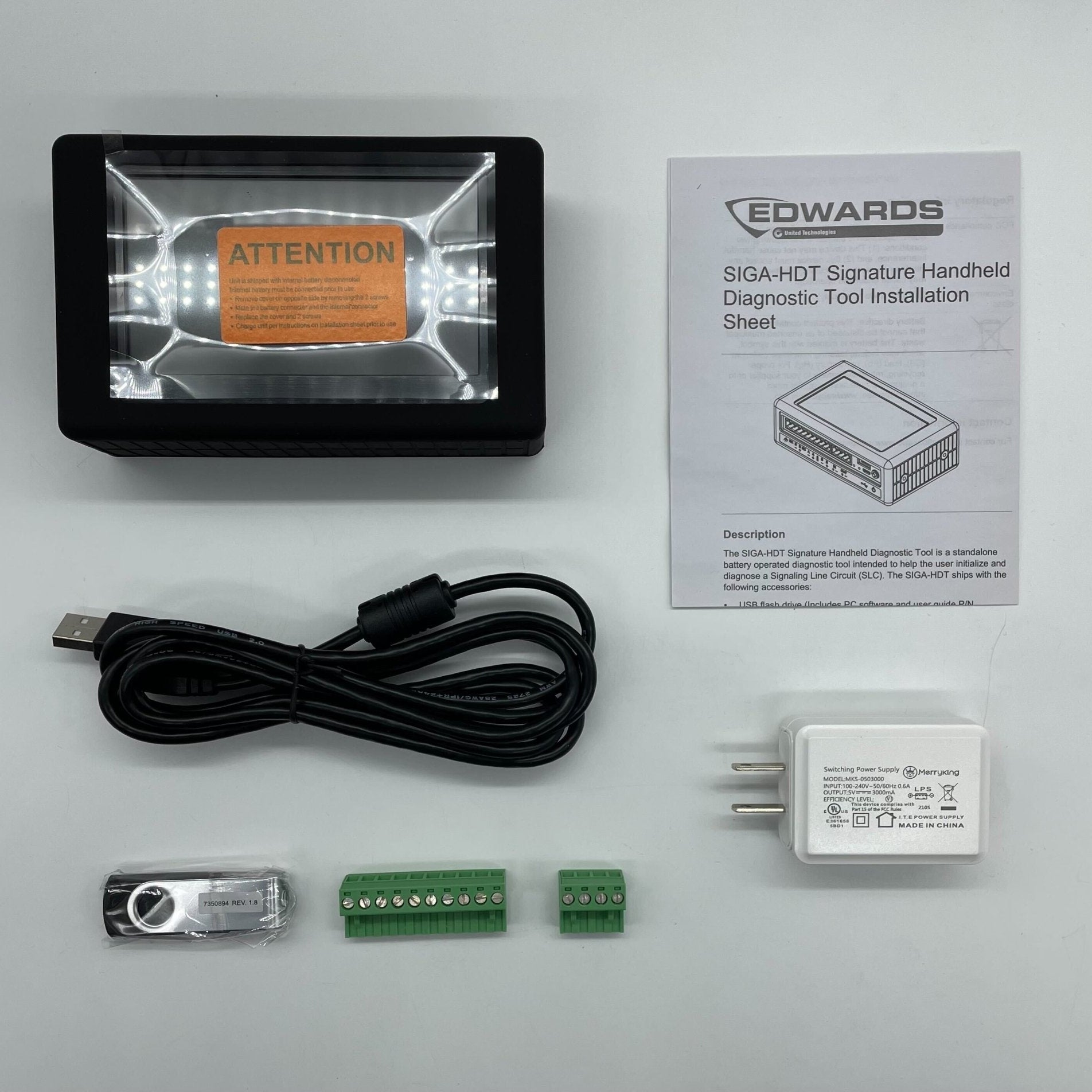 Edwards SIGA-HDT fire alarm featuring a sleek, white design with LED indicator and mounting bracket for safety detection.