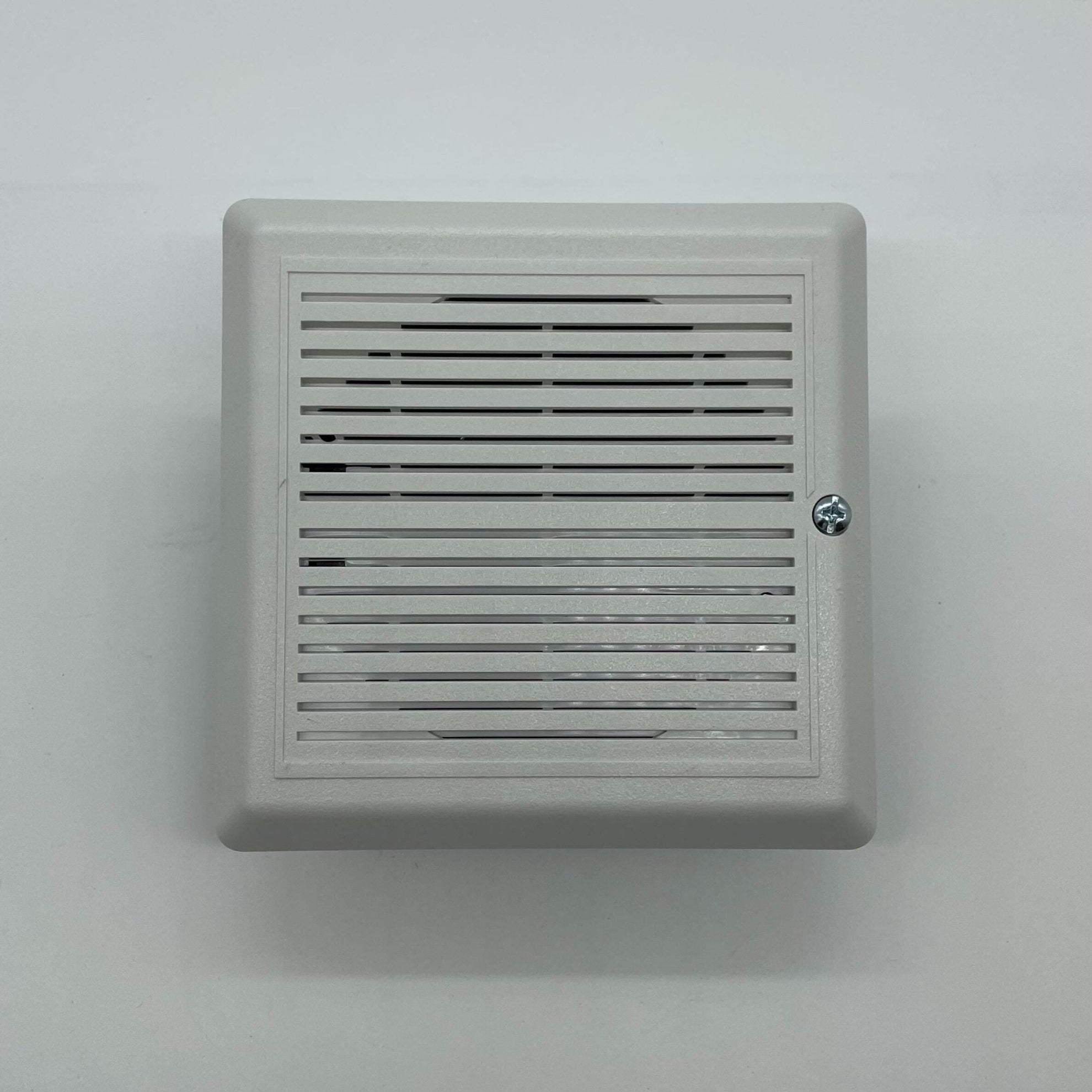 Edwards 757-1A-TW fire alarm sensor with ULC certification, shown mounted on a ceiling for smoke detection.
