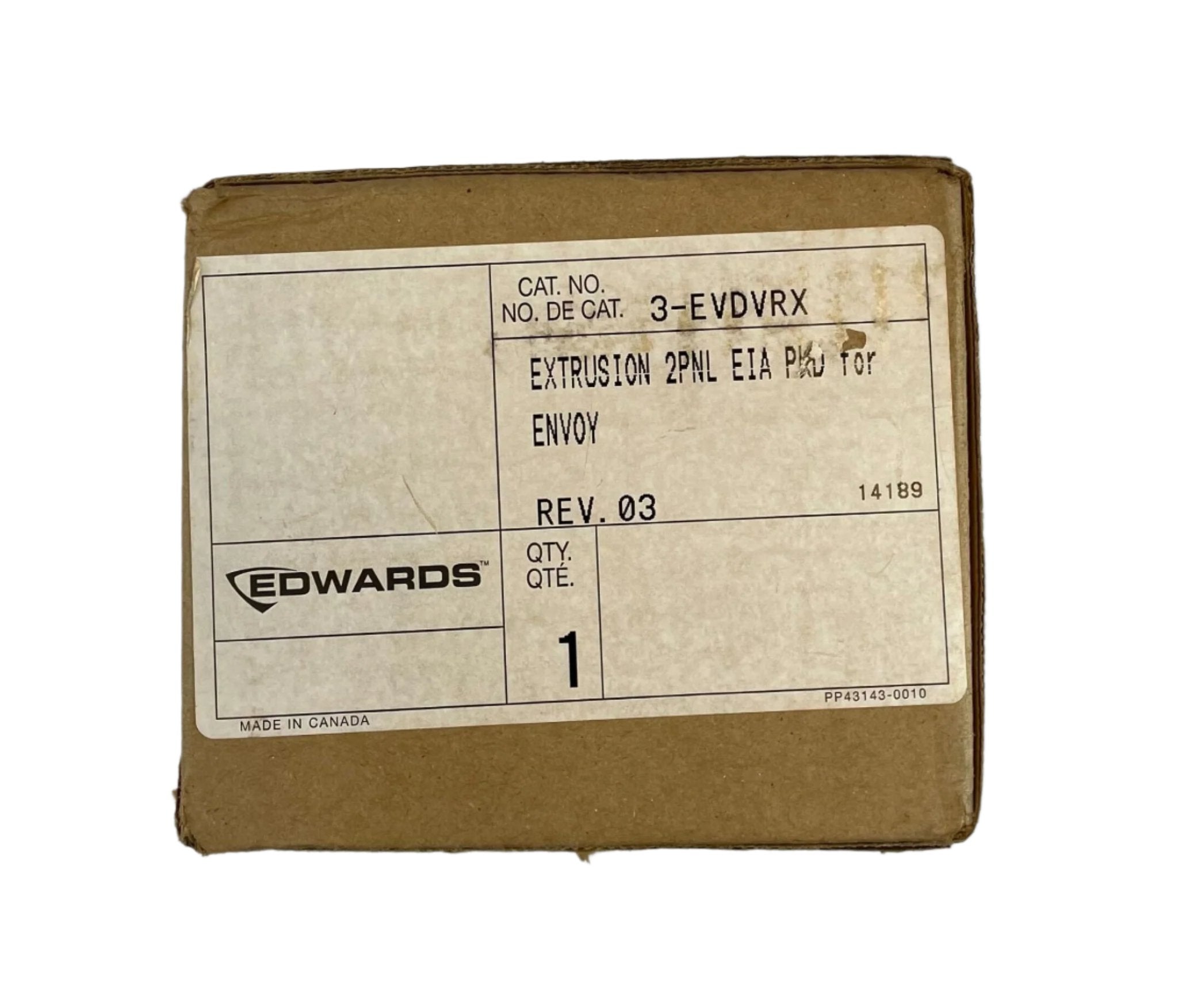 Edwards 3-EVDVRX fire alarm sensor with UL certification, mounted on wall, part of Edwards fire alarm system.