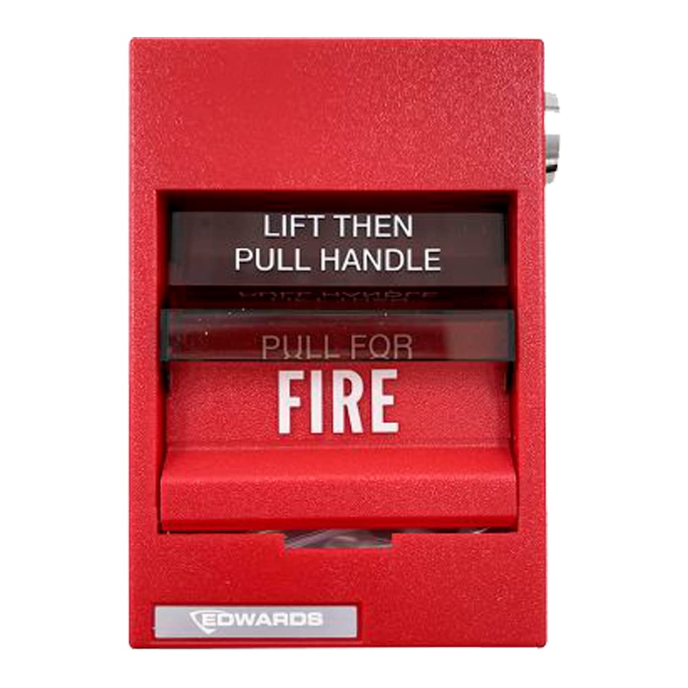 Edwards 278B-1420 fire alarm sensor with ULC certification, mounted on a ceiling, part of Edwards fire alarm system.