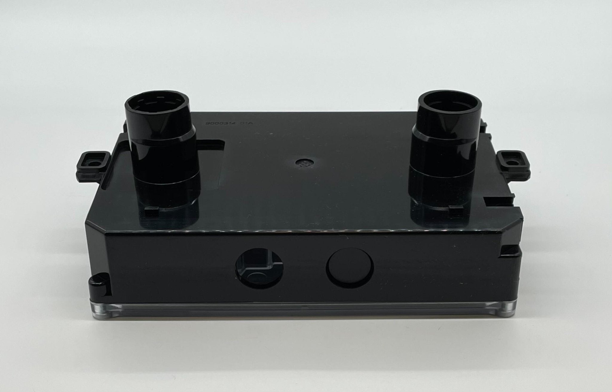 Edwards SD-2W Conventional SuperDuct fire alarm detector mounted on ductwork for fire detection systems.