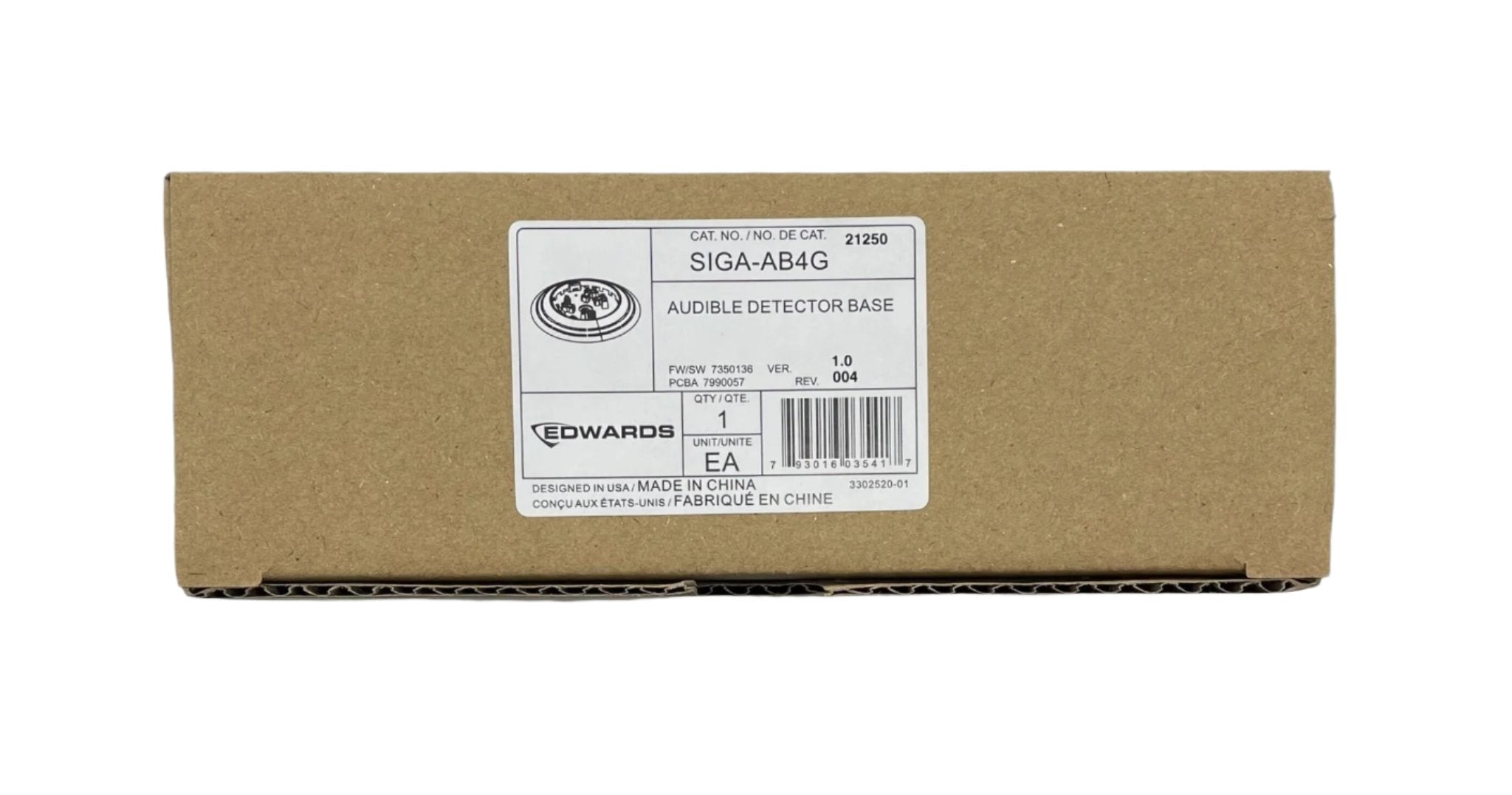 Edwards SIGA-AB4G base component for vacuum systems, displayed on a white background with detailed connectors and branding.