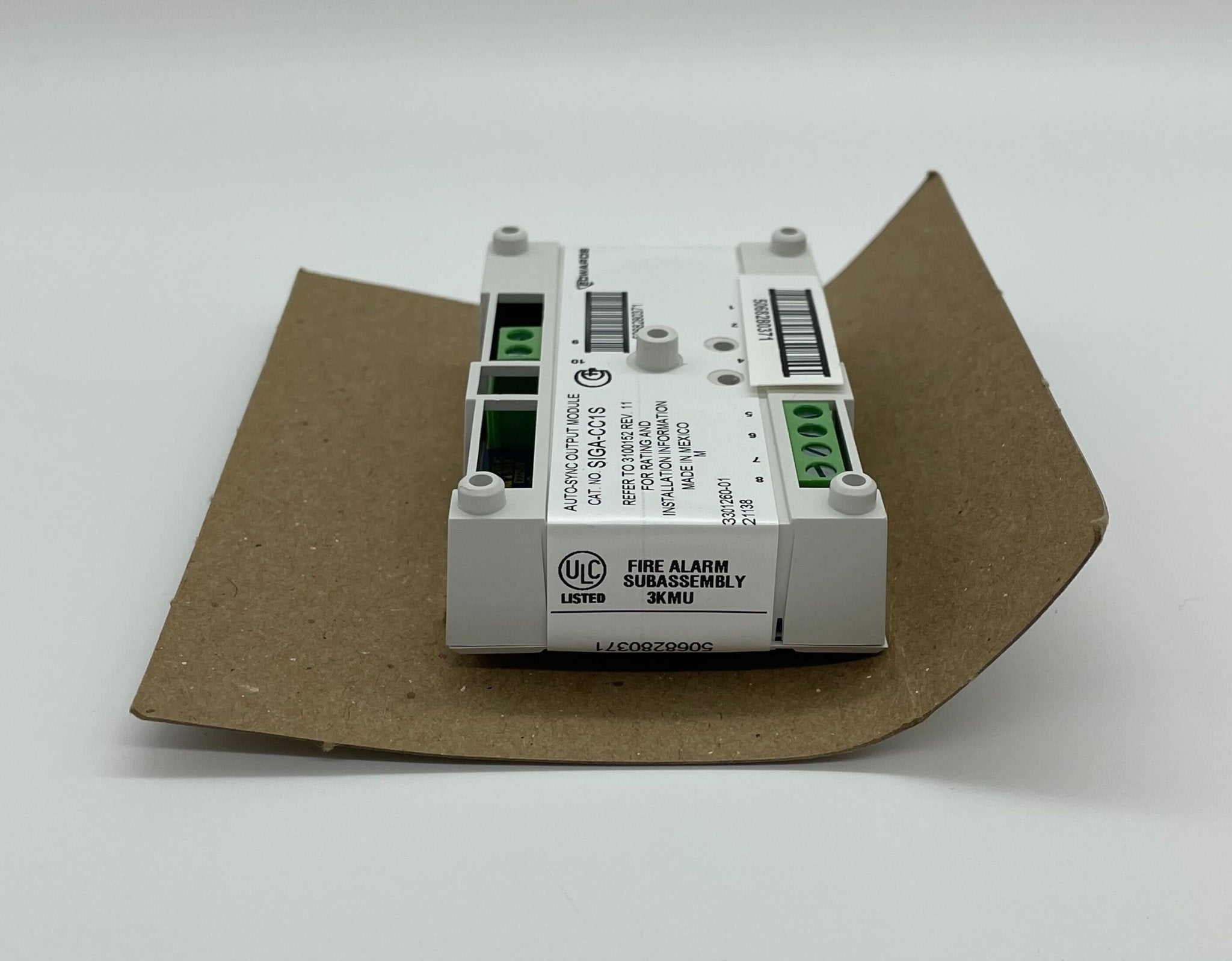 Edwards SIGA-CC1S Synchronization Output Module from JEM Systems Canada, showing front view with connection ports and labels.