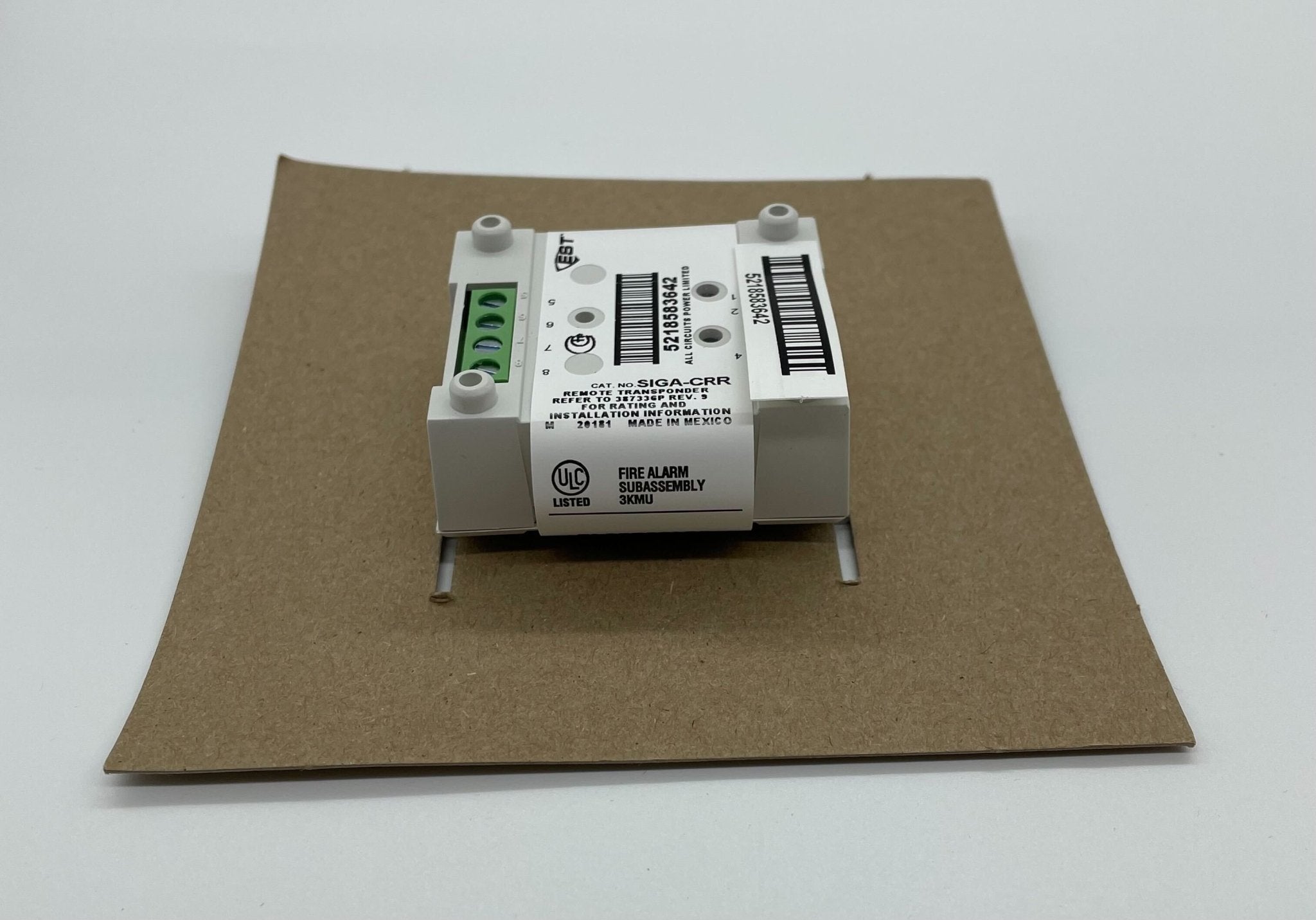 Edwards SIGA-CRR polarity reversal relay module with wiring and connection terminals, used for industrial control systems.