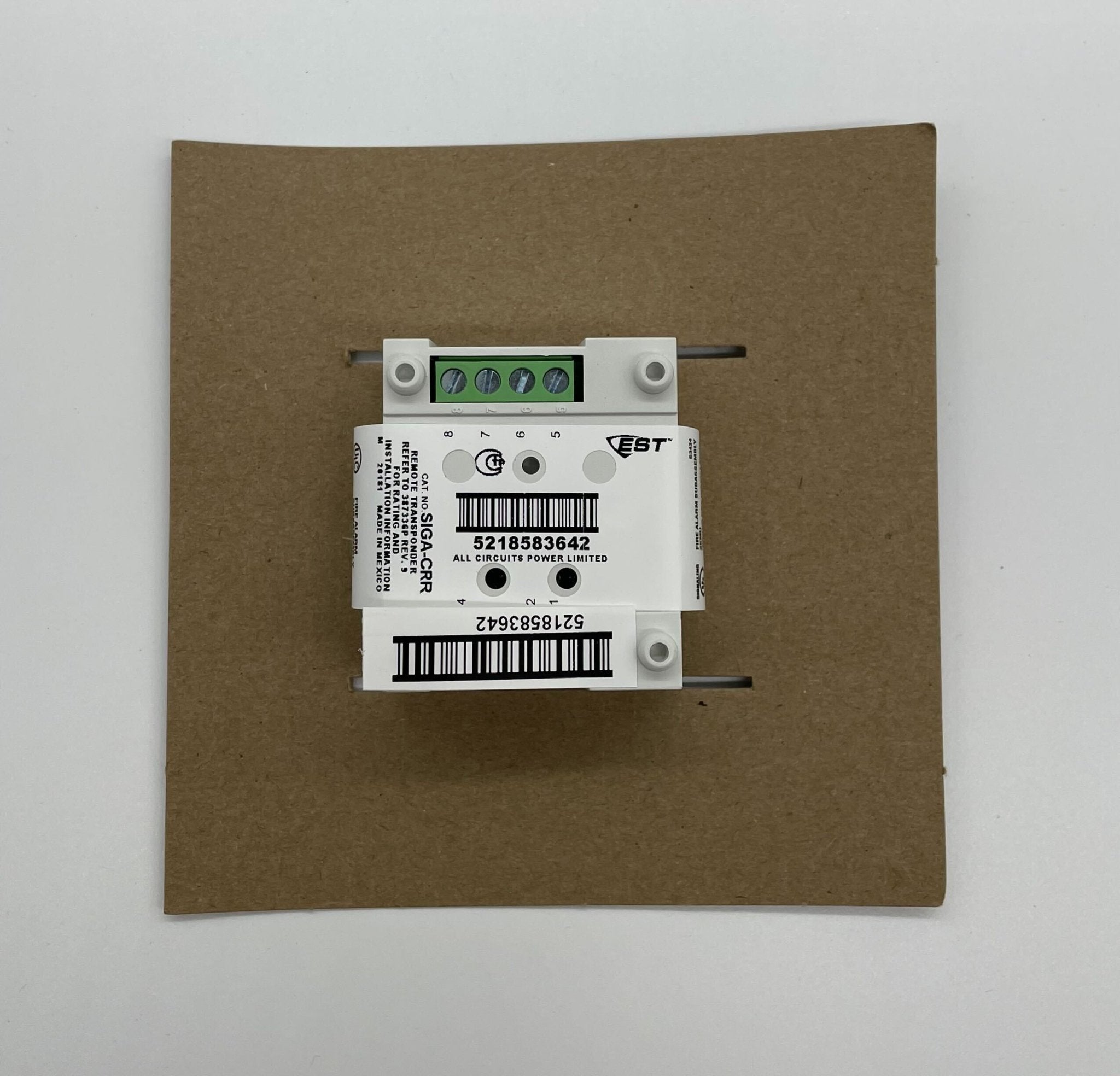 Edwards SIGA-CRR Polarity Reversal Relay Module mounted on a circuit board with wiring, used for industrial automation.