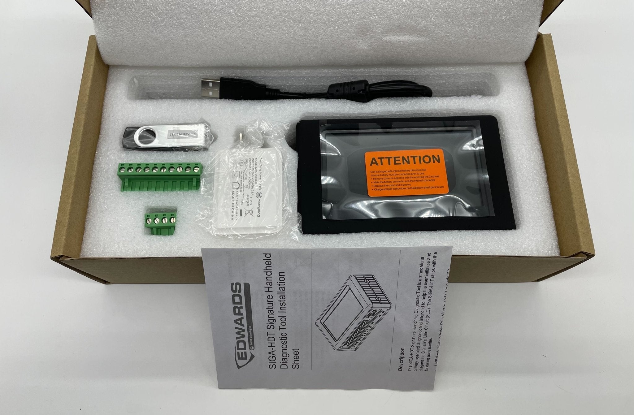 Edwards SIGA-HDT fire alarm device installed on a wall, part of Edwards fire alarm system for building safety.