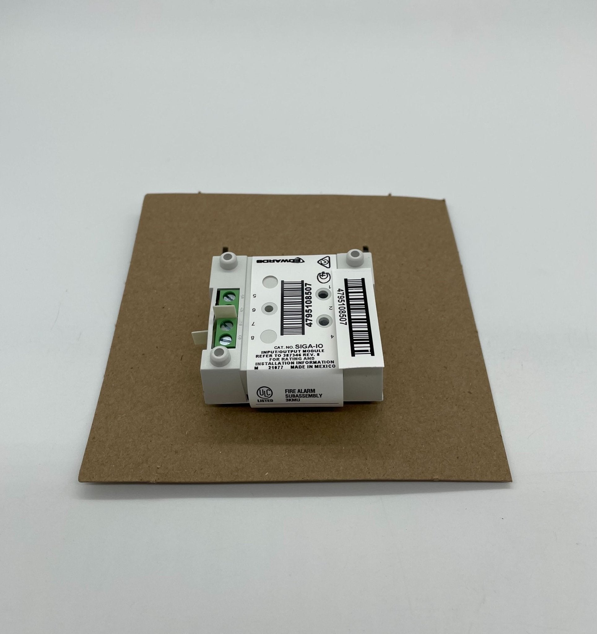 Edwards SIGA-IO modules by Jem Systems Canada, featuring industrial control components with a sleek, compact design.