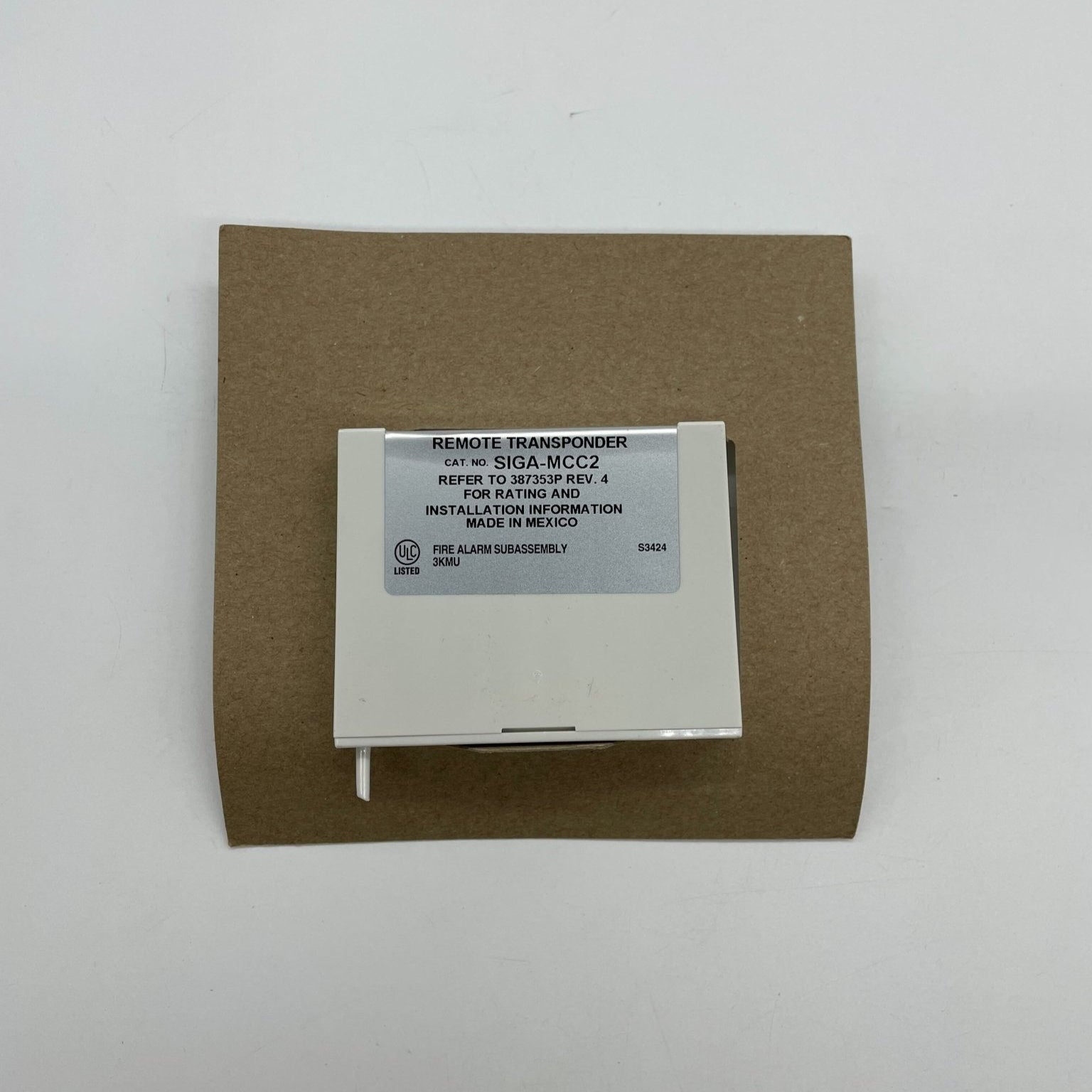 Edwards SIGA-MCC2 dual input signal module with multiple connection ports, used in industrial signal control systems.