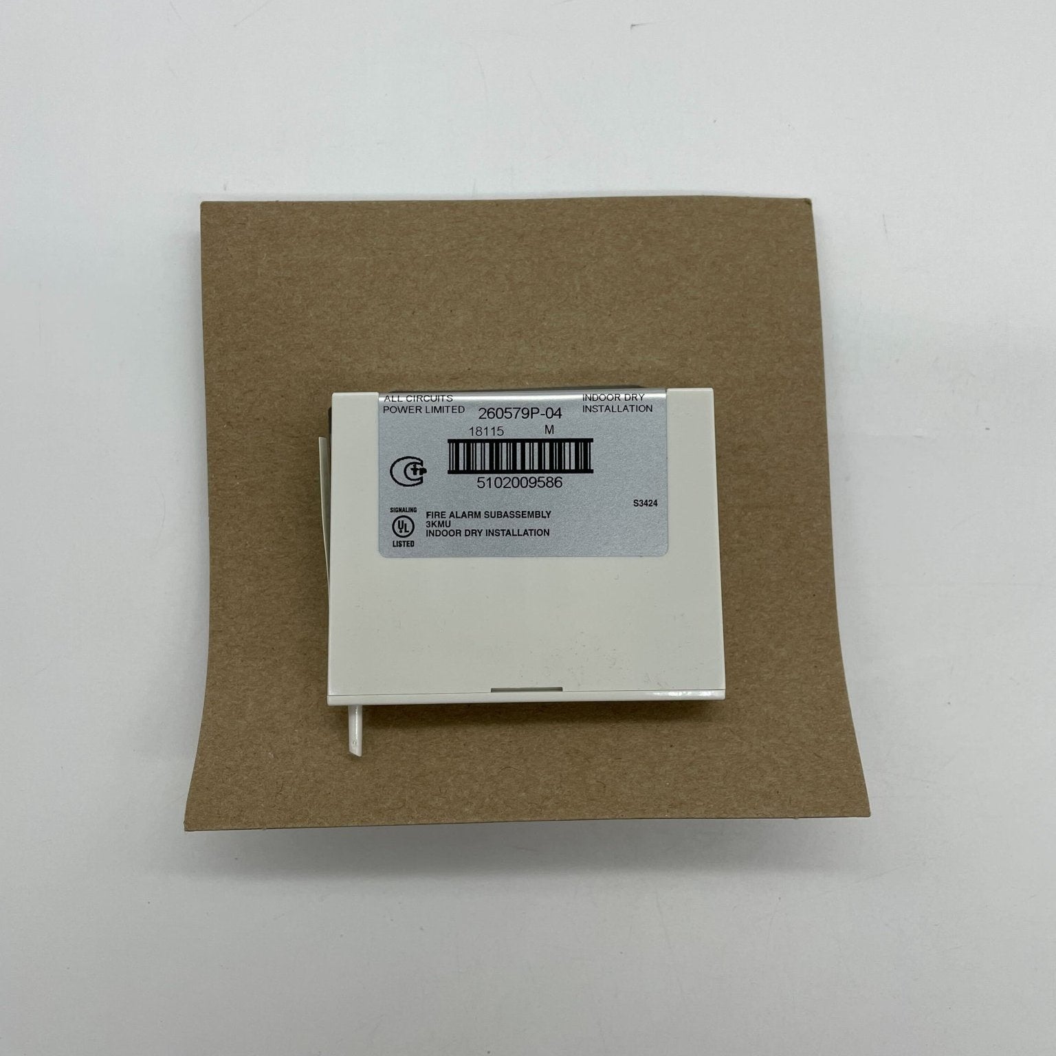 Edwards SIGA-MCC2 dual input signal module showing connection ports and electronic components on a white background.