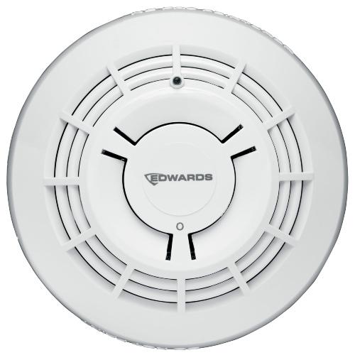 Edwards SIGA-OSD-FCN fire alarm device mounted on wall, part of Edwards fire alarm systems for safety and monitoring.