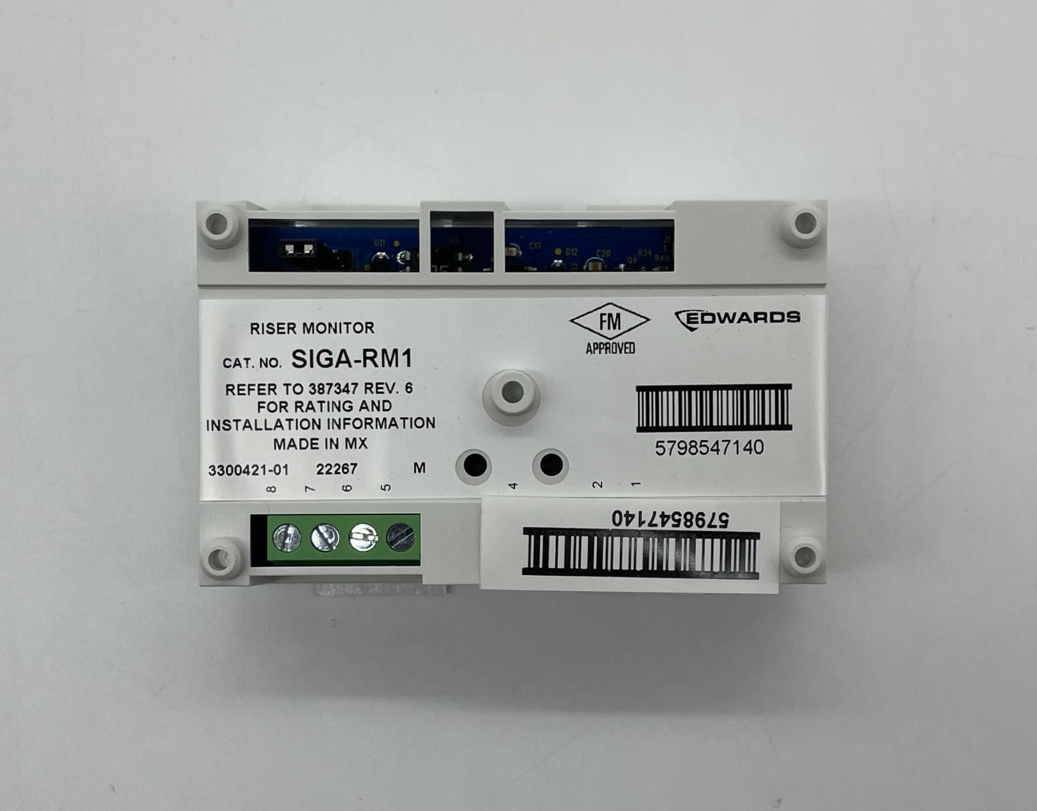 Edwards SIGA-RM1 modules from Jem Systems Canada, showing detailed view of industrial electronic modules with connectors