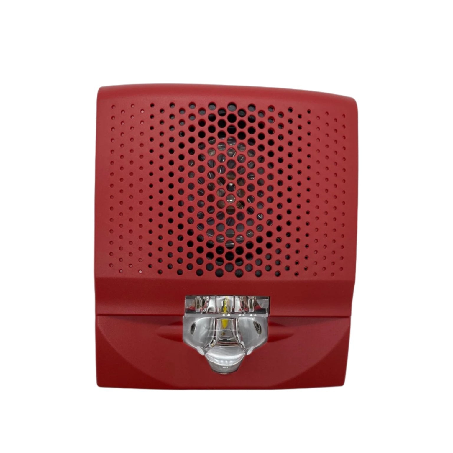 Edwards G4SVRN speaker strobe alarm with red alert light and horn for visual and audible emergency signaling.