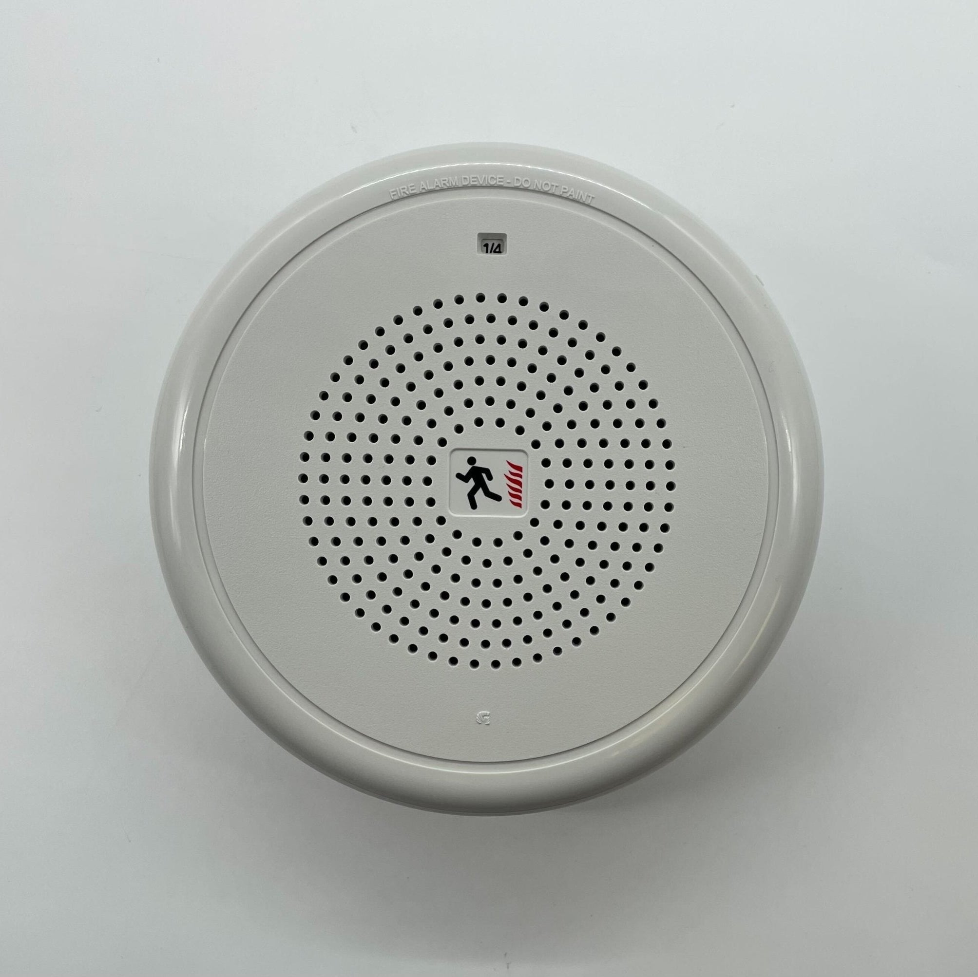 Edwards GCHFWN-S7 speaker from Edwards, showing a sleek black speaker with mounting hardware and branding.