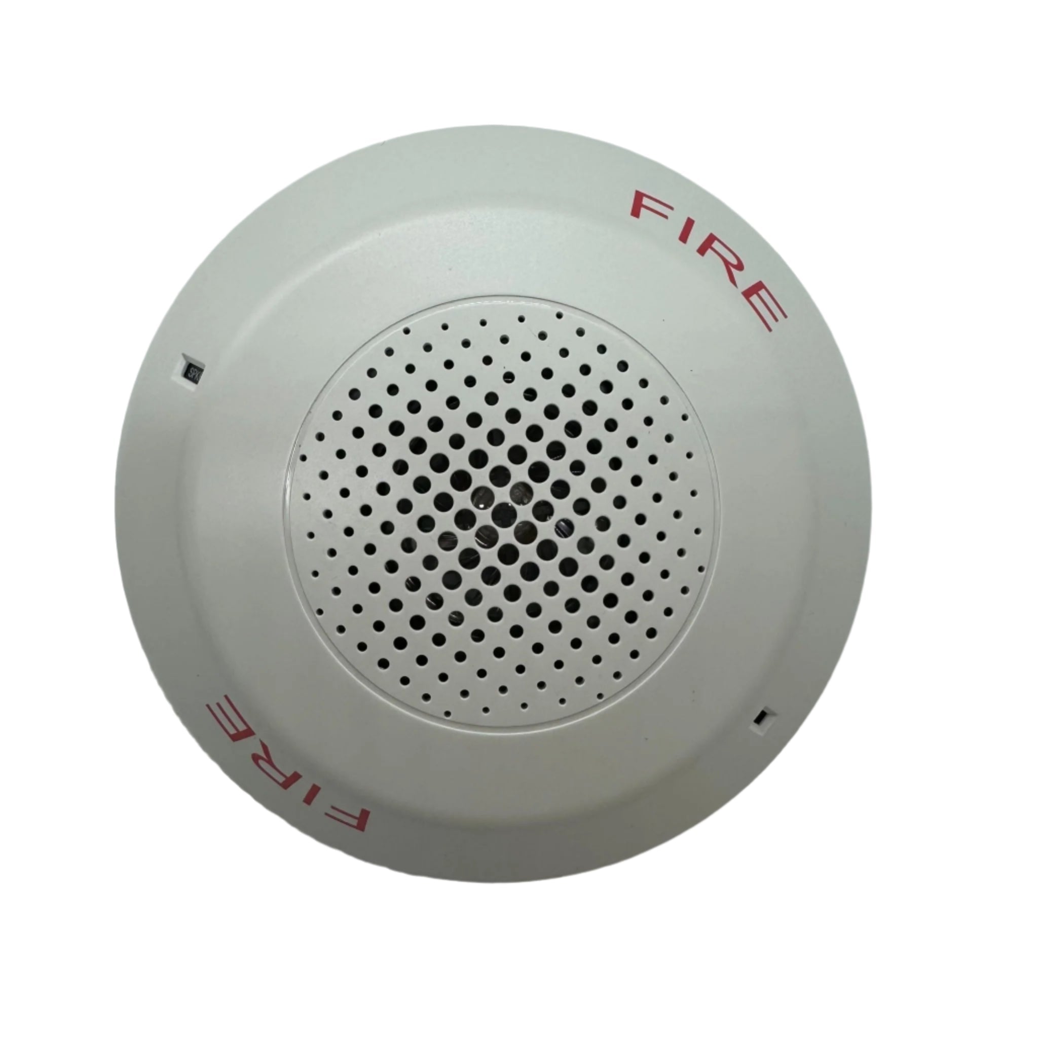 Edwards GCSWF fire alarm with smoke detection sensor and alarm horn, designed for fire safety systems.