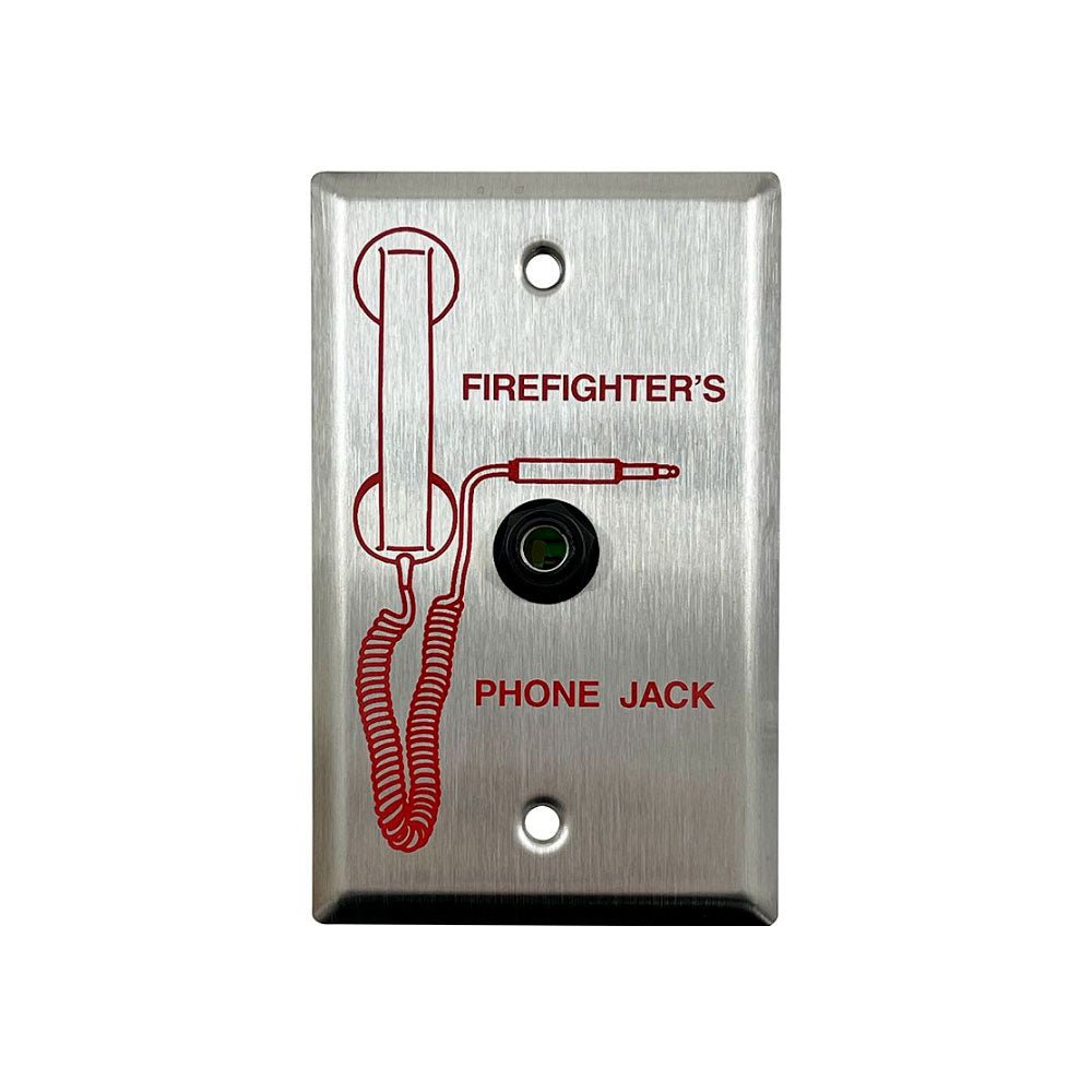 Firelite N-FPJ fire alarm control panel by Fire-Lite, mounted on a wall with indicator lights and control buttons.