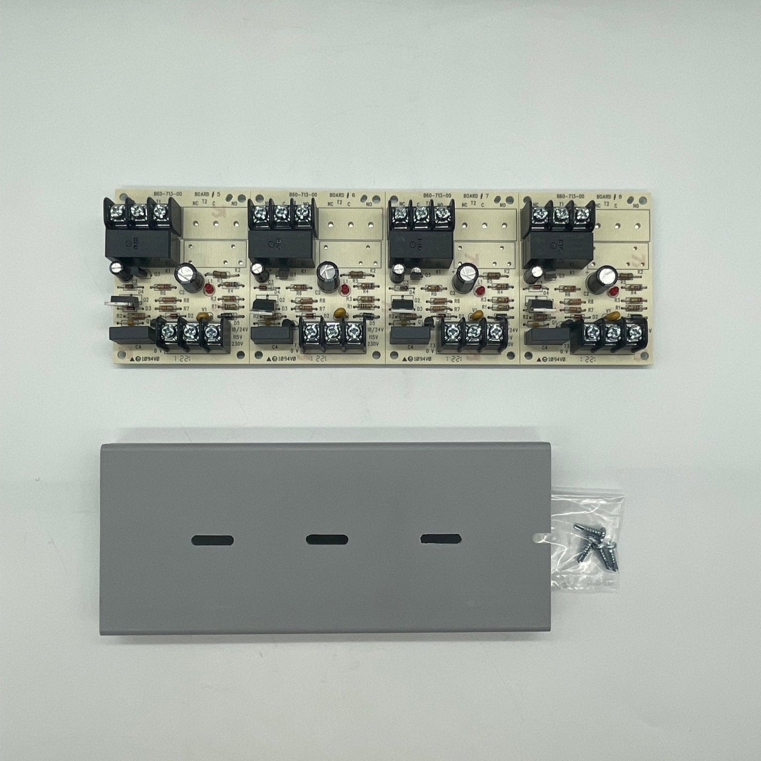 System Sensor R-14T heat detector with red test button and mounting base, used for fire alarm systems.
