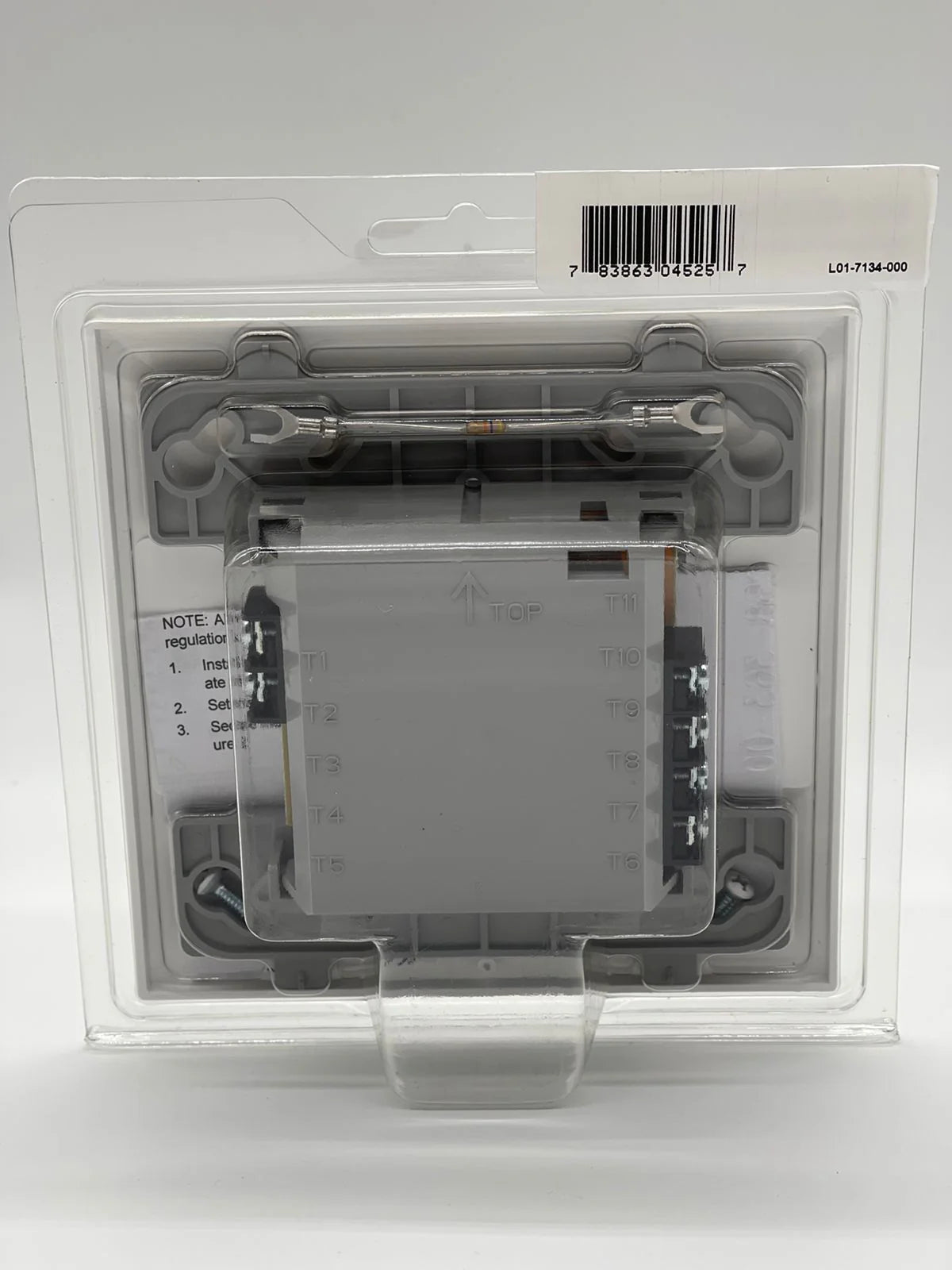 Firelite MMF-300 fire alarm module mounted on a panel with wiring, designed for fire detection and alarm systems by Fire-Lite.