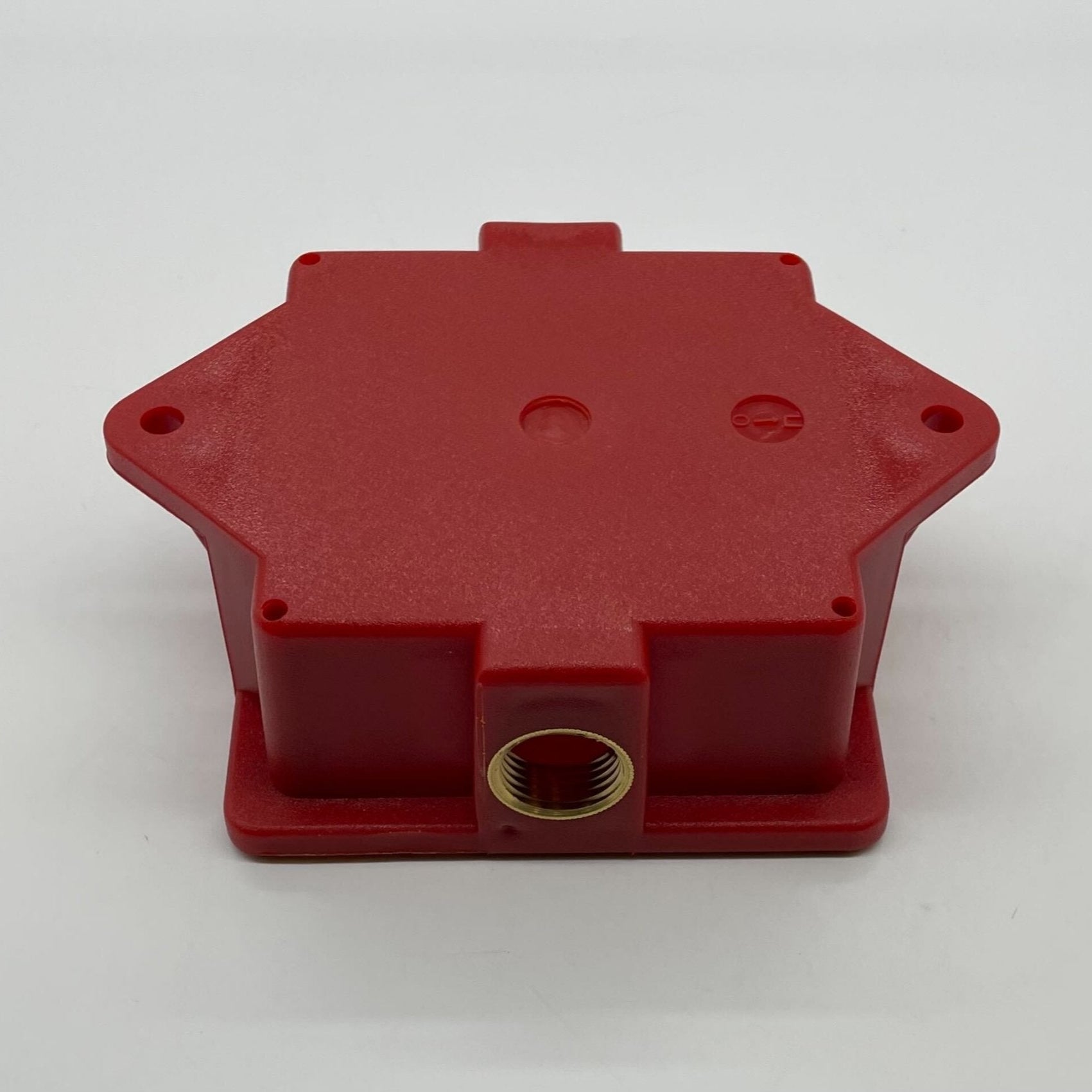 Gentex GBBB outdoor surface back box installed on a wall, designed for secure mounting of electrical or communication devices.