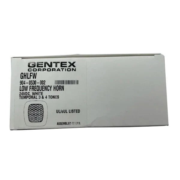 Gentex GHLFW horn system with multiple horns, designed for vehicle safety and signaling, mounted on a vehicle.