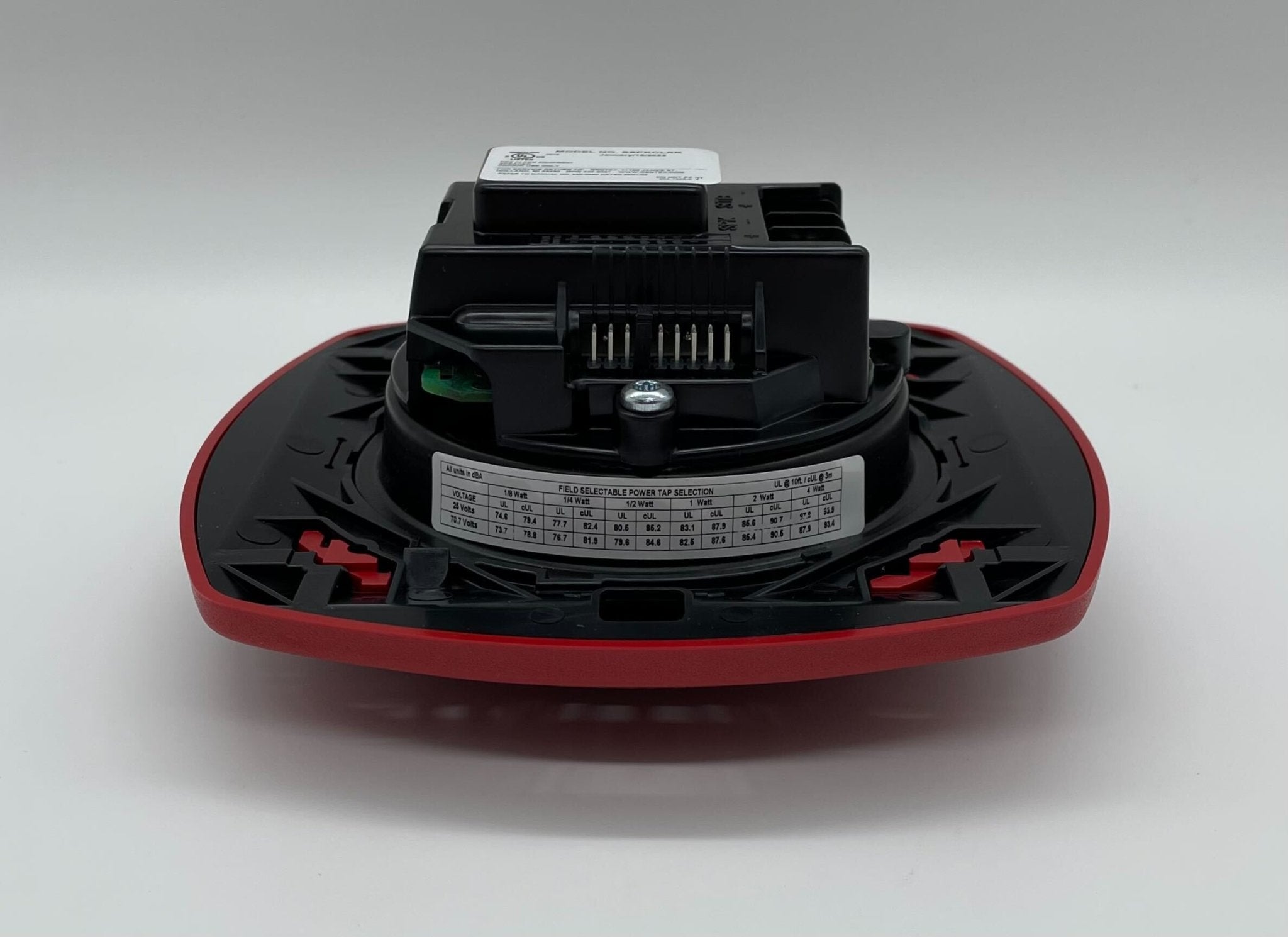 Gentex SSPKCLPR speaker from Gentex, showing the compact design and mounting details on a white background.