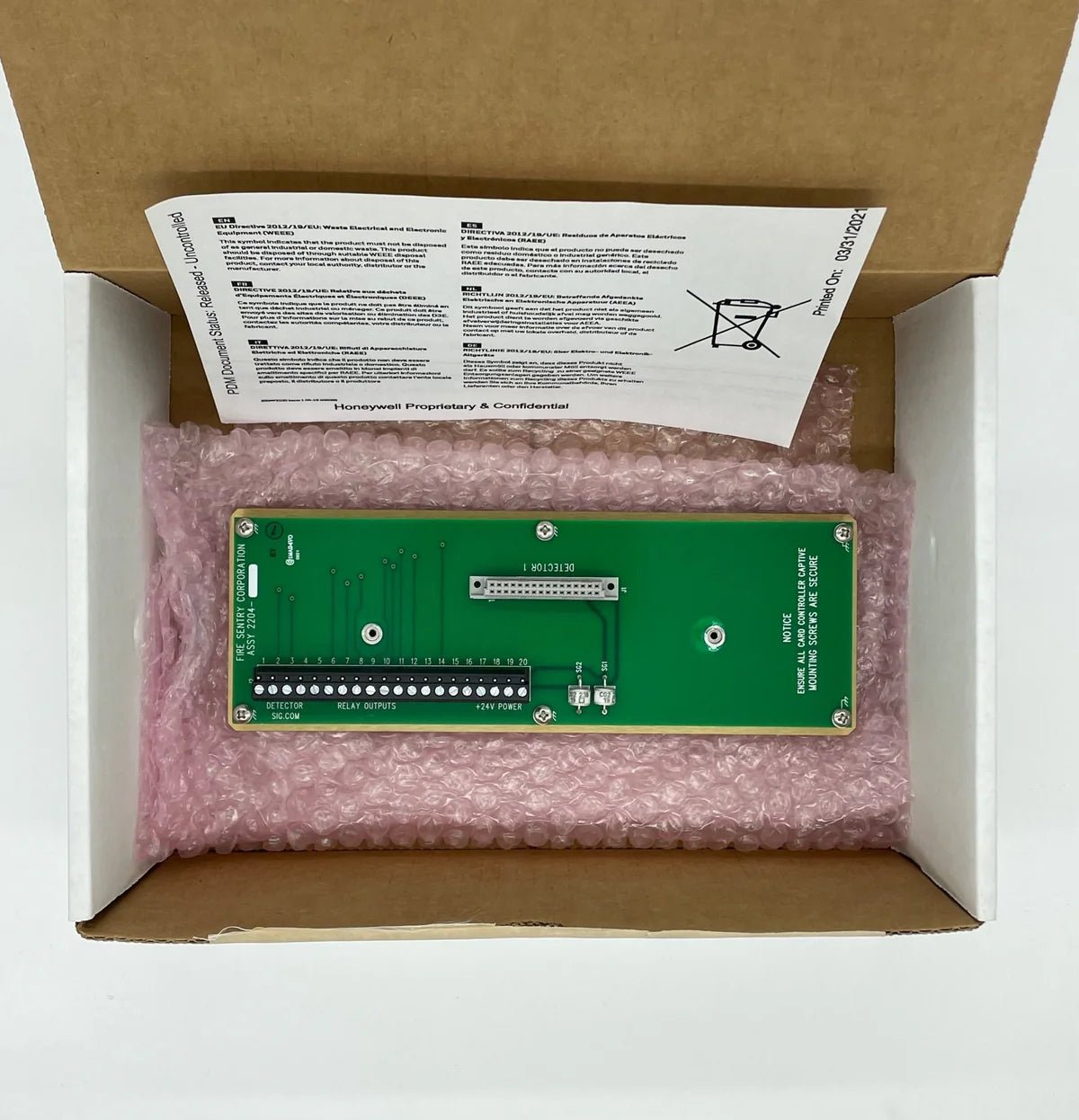 Honeywell BP-1 safety sensor or device with visible controls and display, used for industrial or security applications
