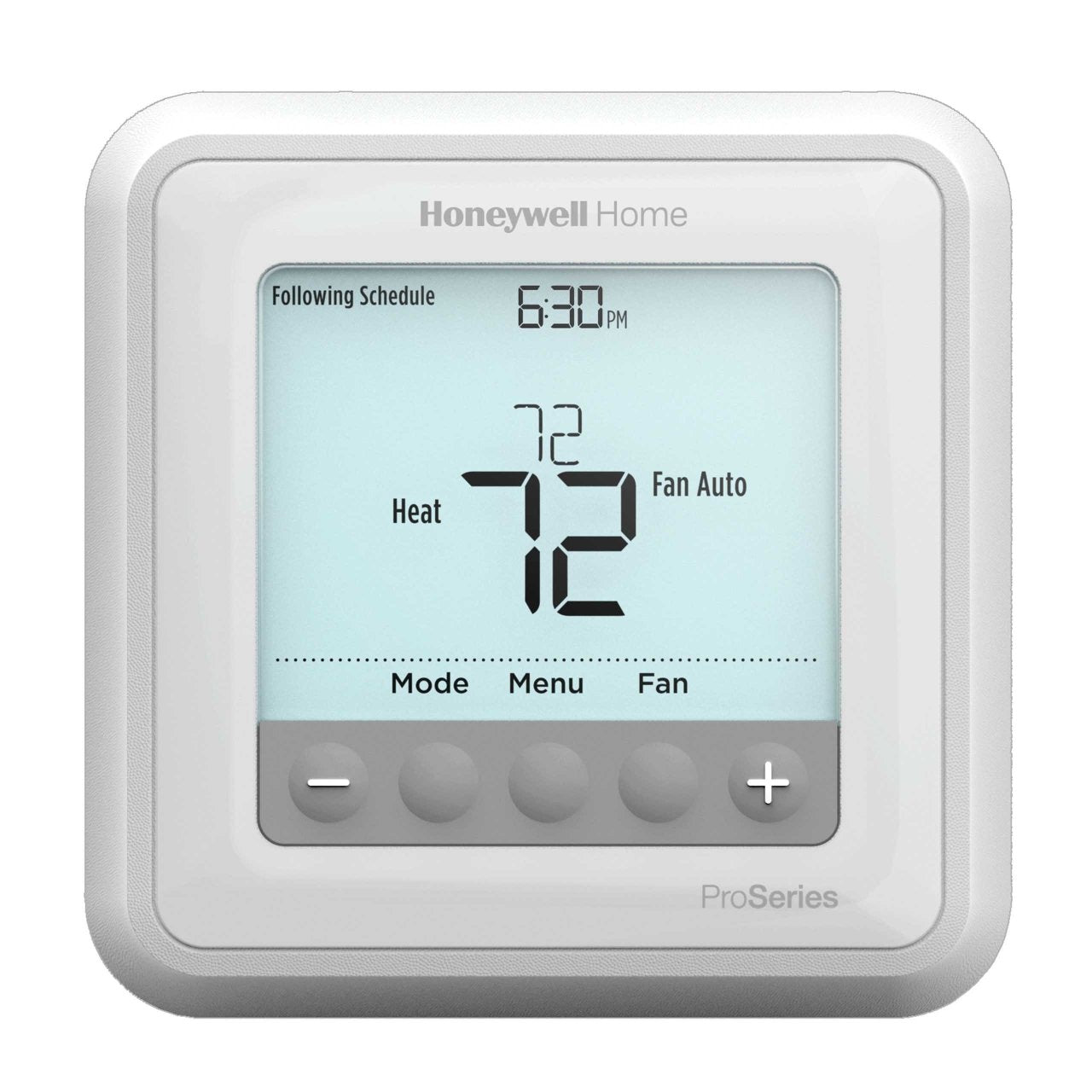 Resideo TH6220U2000/U fire alarm system sensor mounted on wall, part of residential fire safety equipment.