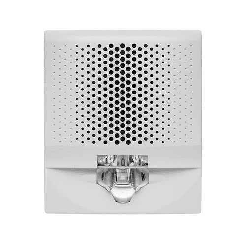 Kidde EG4AVWF smoke and carbon monoxide alarm with digital display and voice alerts, mounted on a wall.