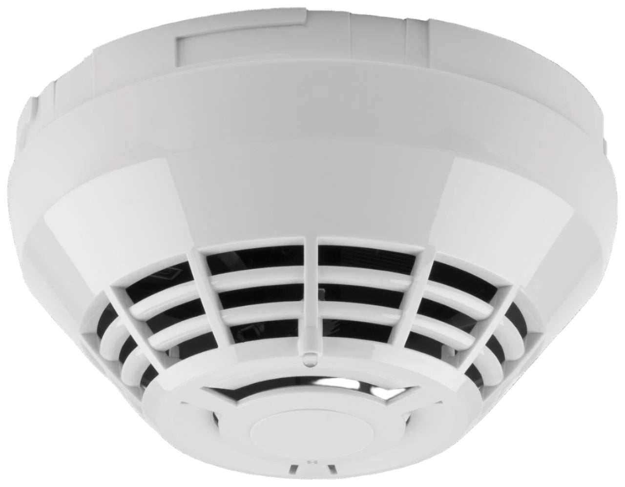 Kidde KC2-H smoke and carbon monoxide detector mounted on a wall, with digital display and test button for home safety.