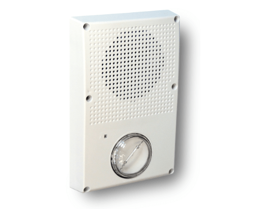 Edwards WG4WN-HVMHC strobe light mounted on equipment, visible in a professional industrial setting.