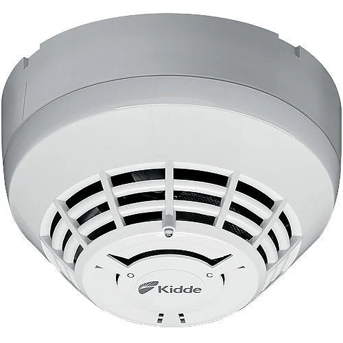 Kidde KIR-OSCD smoke and carbon monoxide detector installed on a ceiling in a home setting
