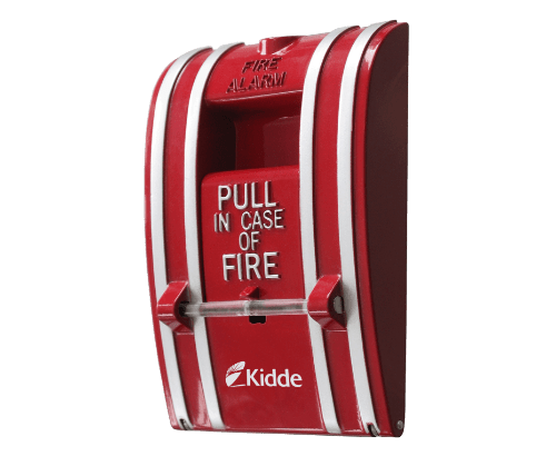 Kidde K-270-DOC fire extinguisher mounted on wall, portable safety device with gauge and handle for home or office use