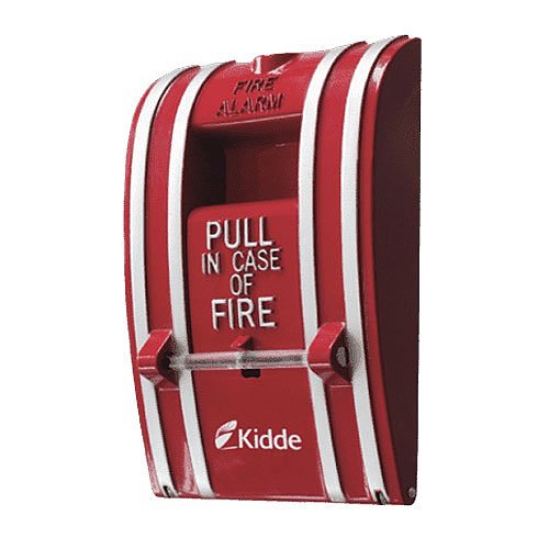 Kidde K-270A-SPO smoke and carbon monoxide alarm mounted on ceiling, white plastic with test button and sensor openings