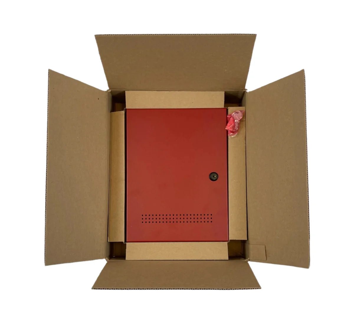 Mircom BB-2 security alarm panel with keypad and control buttons, used for building security systems.