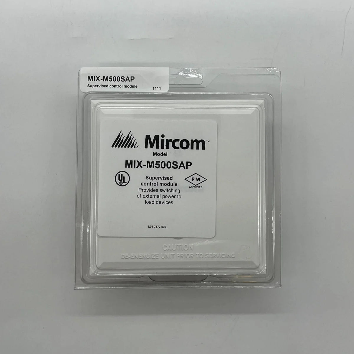 Mircom MIX-M500SAP fire alarm control panel with digital display and multiple connection ports