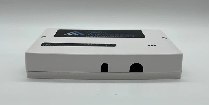Napco AA-KIT1A security alarm system kit with sensors and control panel, designed for home security installation.