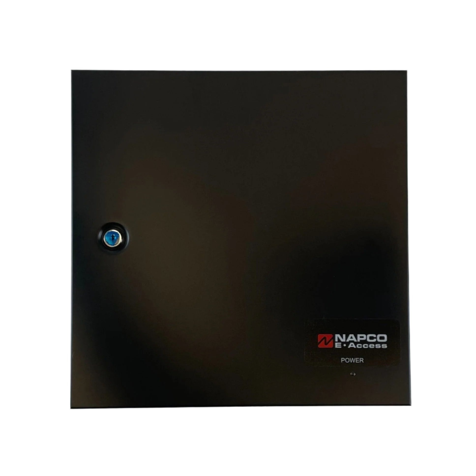 Napco NAE-2DM alarm control panel with digital keypad and system display for home security.