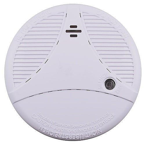 Napco PSMKCO Jem Systems Canada alarm control panel with display and keypad showing on a clean white background.