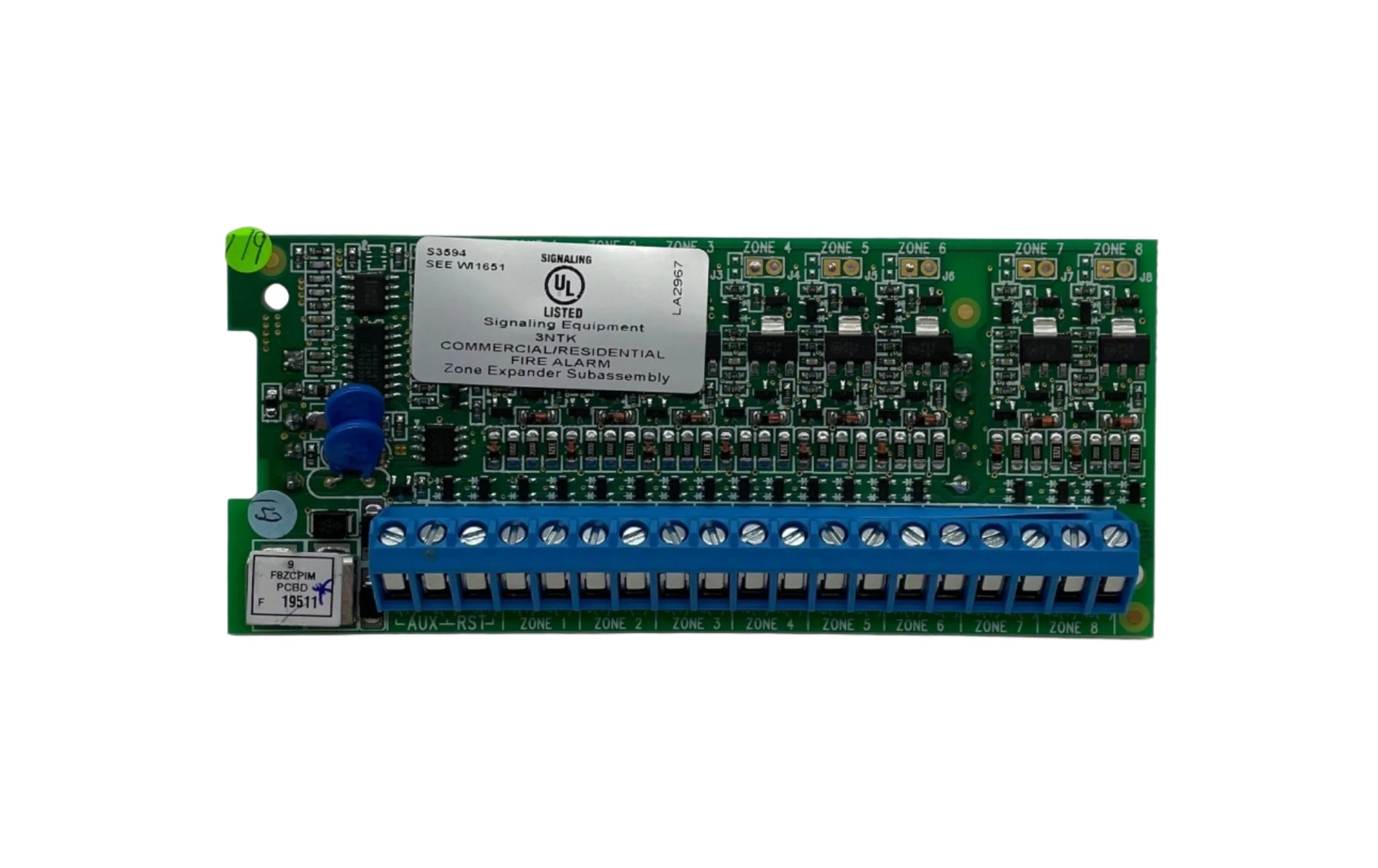 Napco GEMC-F8ZCPIM security system control panel with keypad and display for home or business security.