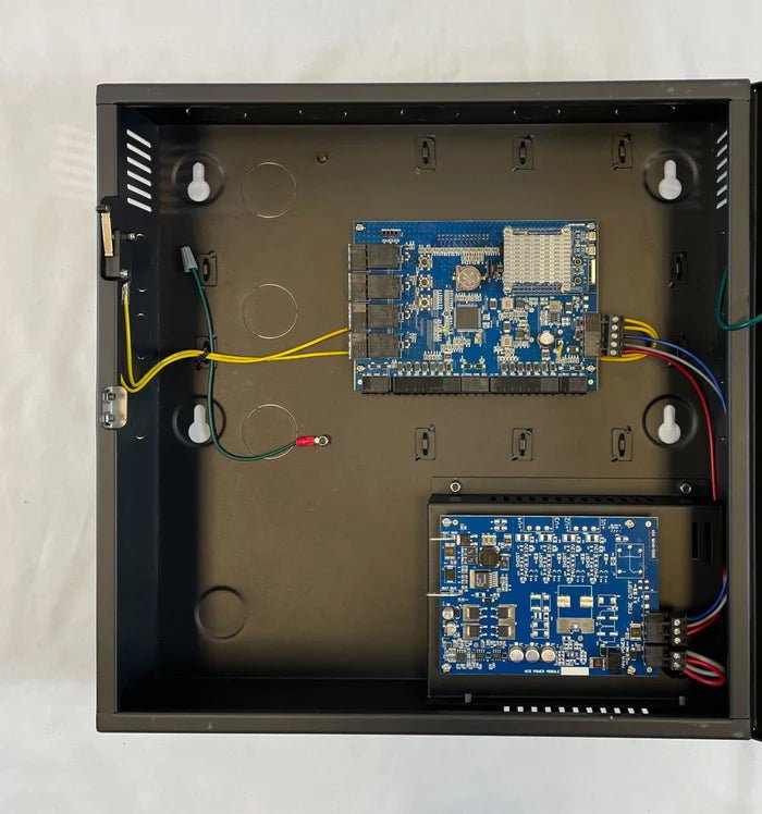Napco NAE-2DM security alarm system with keypads and sensors, designed for home security and protection.